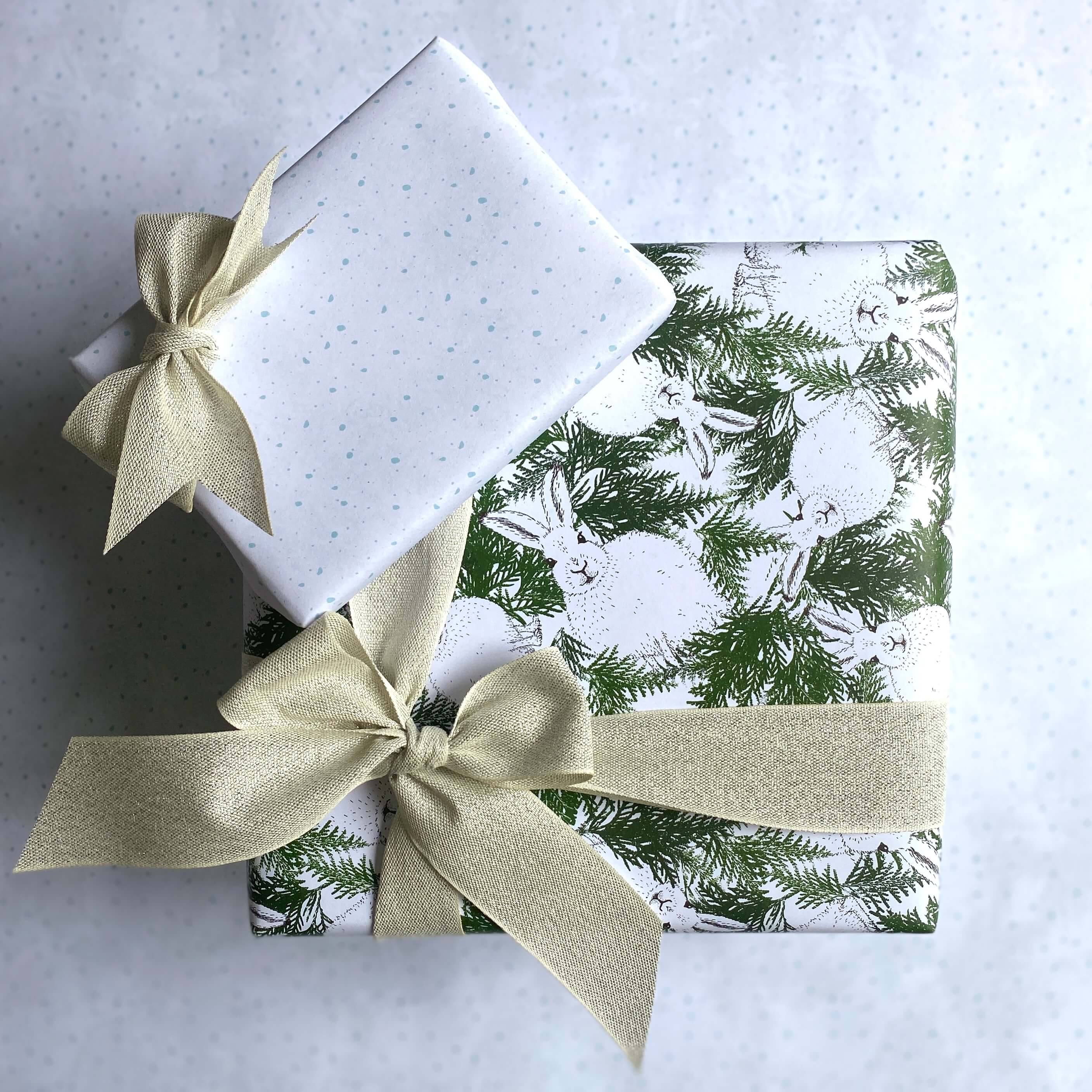 Arctic Hare Wrapping Paper: Rolls of 3 Sheets, photo 3 of 6