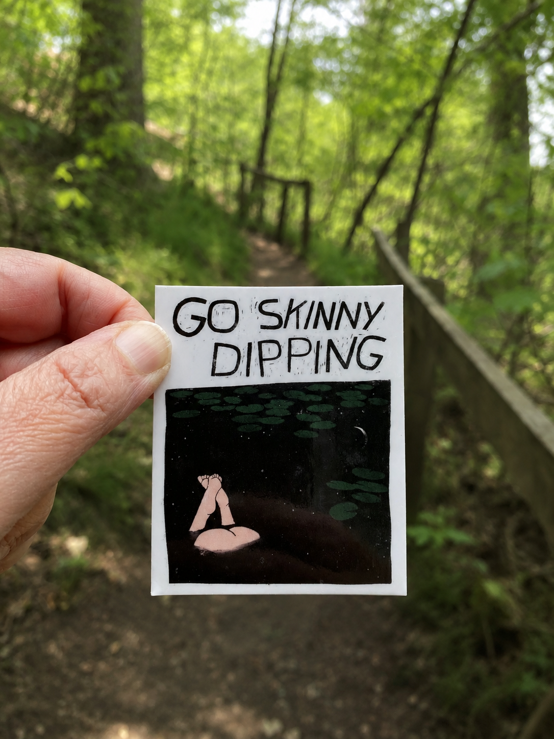 Go Skinny Dipping Sticker, photo 2 of 4
