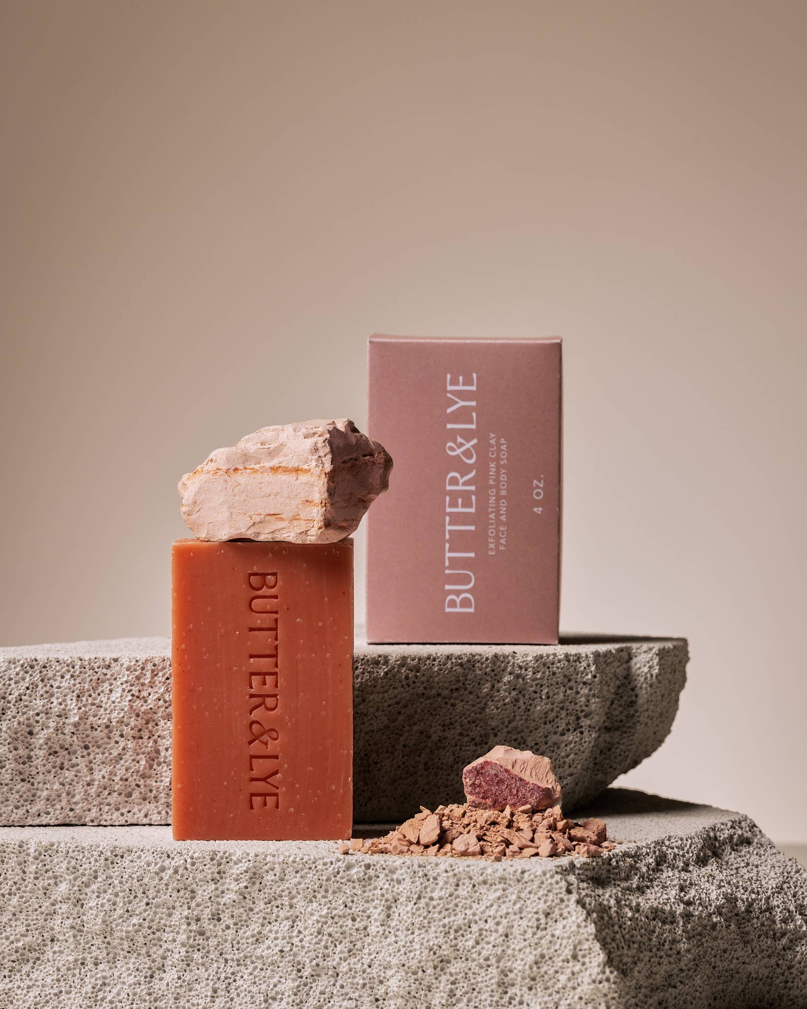 Exfoliating Pink Clay Face and Body Soap, photo 2 of 5