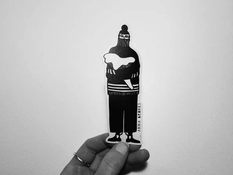 "Chanterelle Hug" Sticker