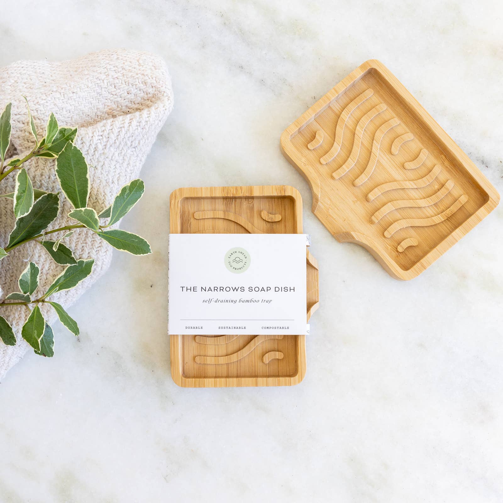 The Narrows Self Draining Bamboo Soap Dish, photo 1 of 4