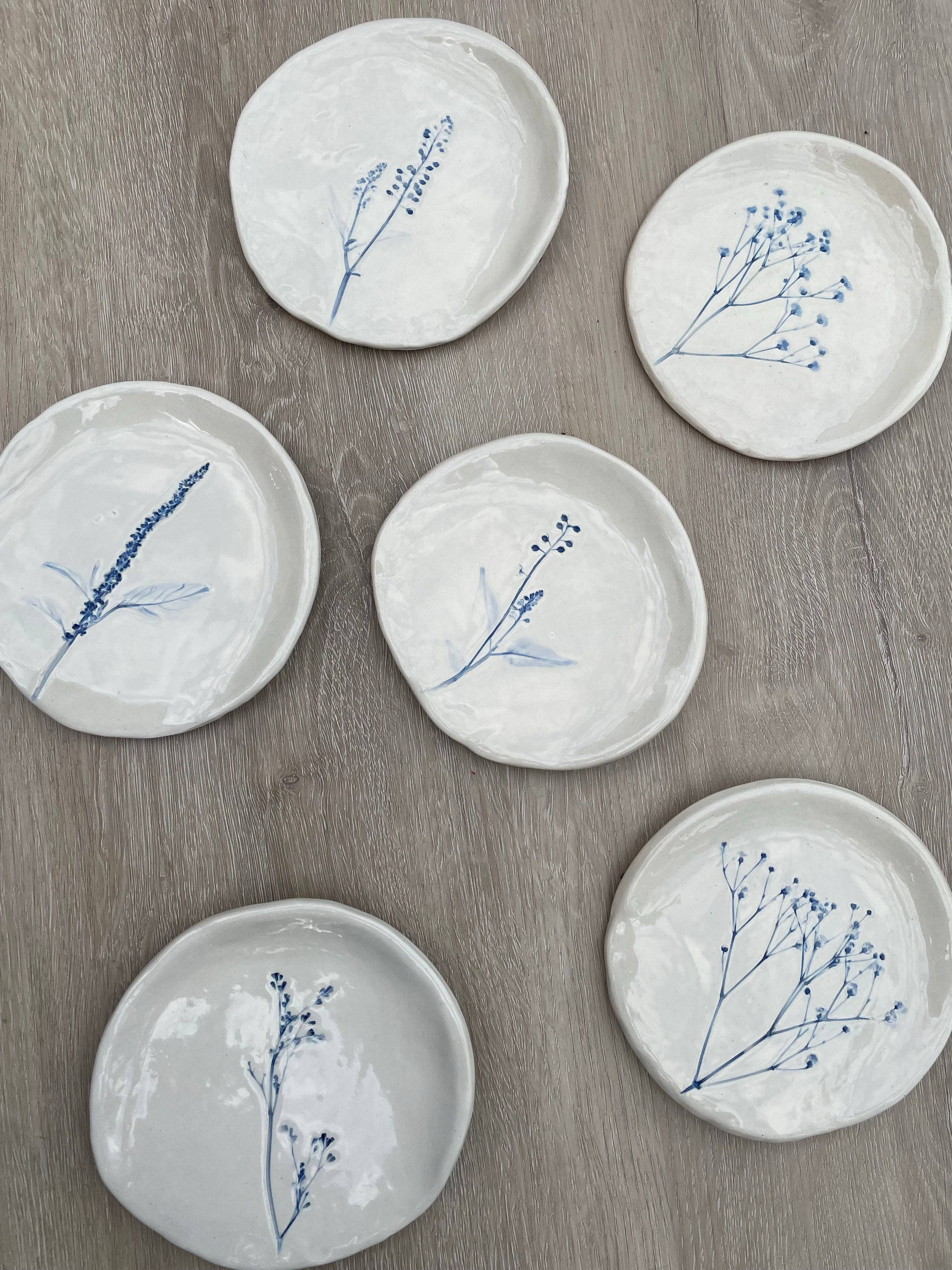Hand-Painted Floral Spoon Rest, Blue, photo 3 of 5
