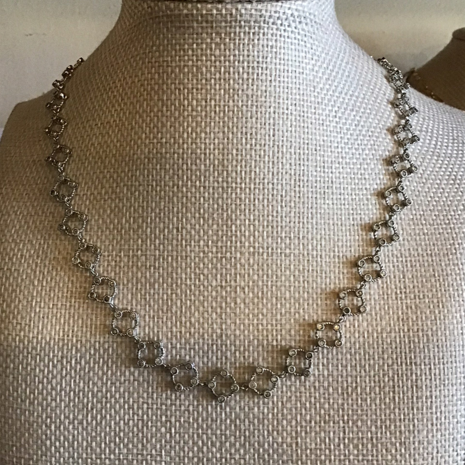 Silver link necklace