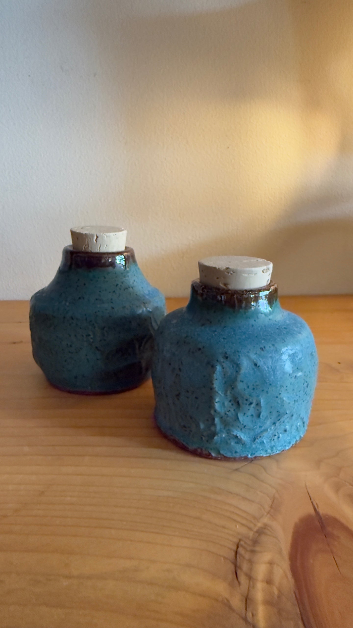 Turquoise potion bottle