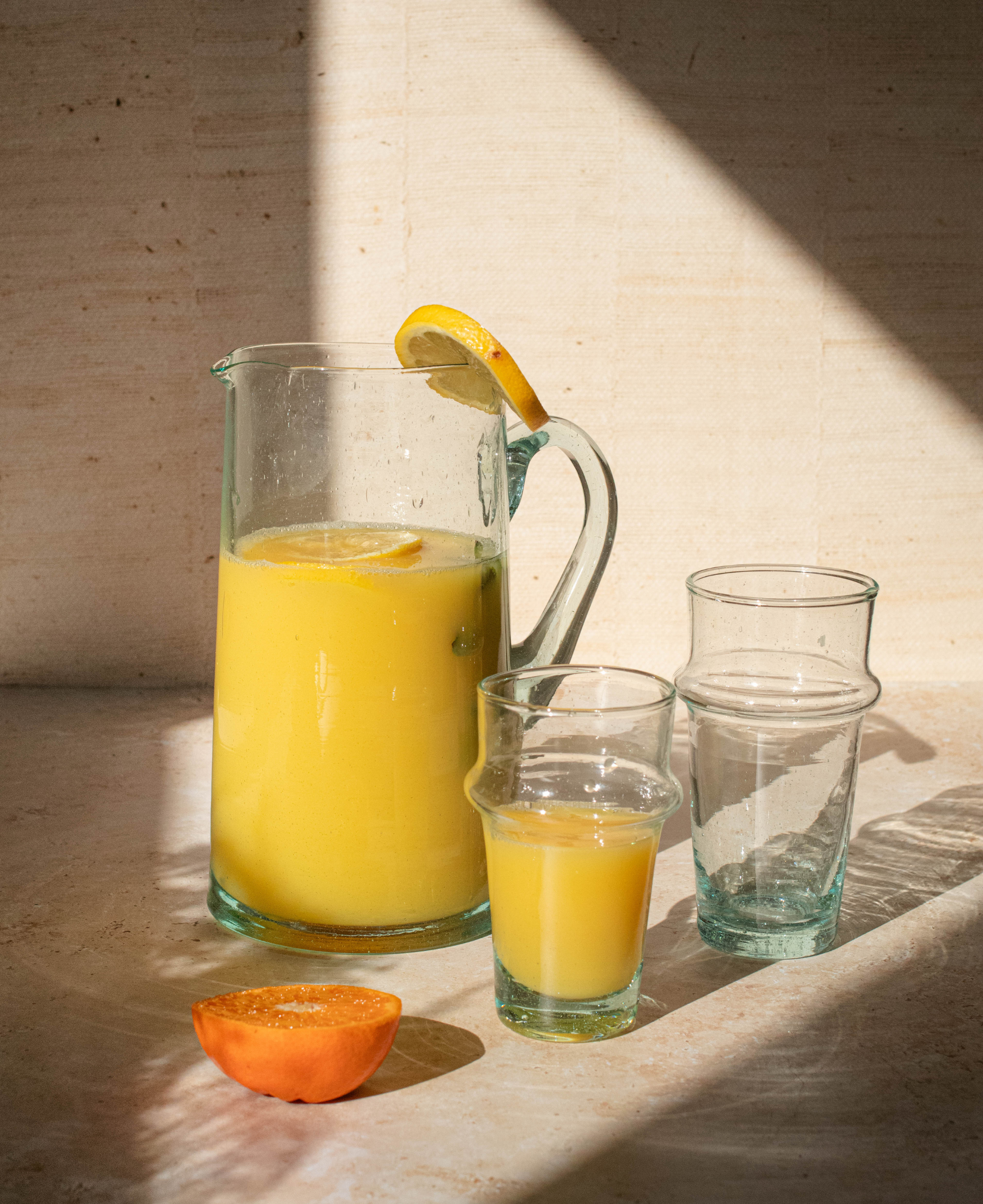 Moroccan Glass Beldi Water Jug - Clear, photo 3 of 3