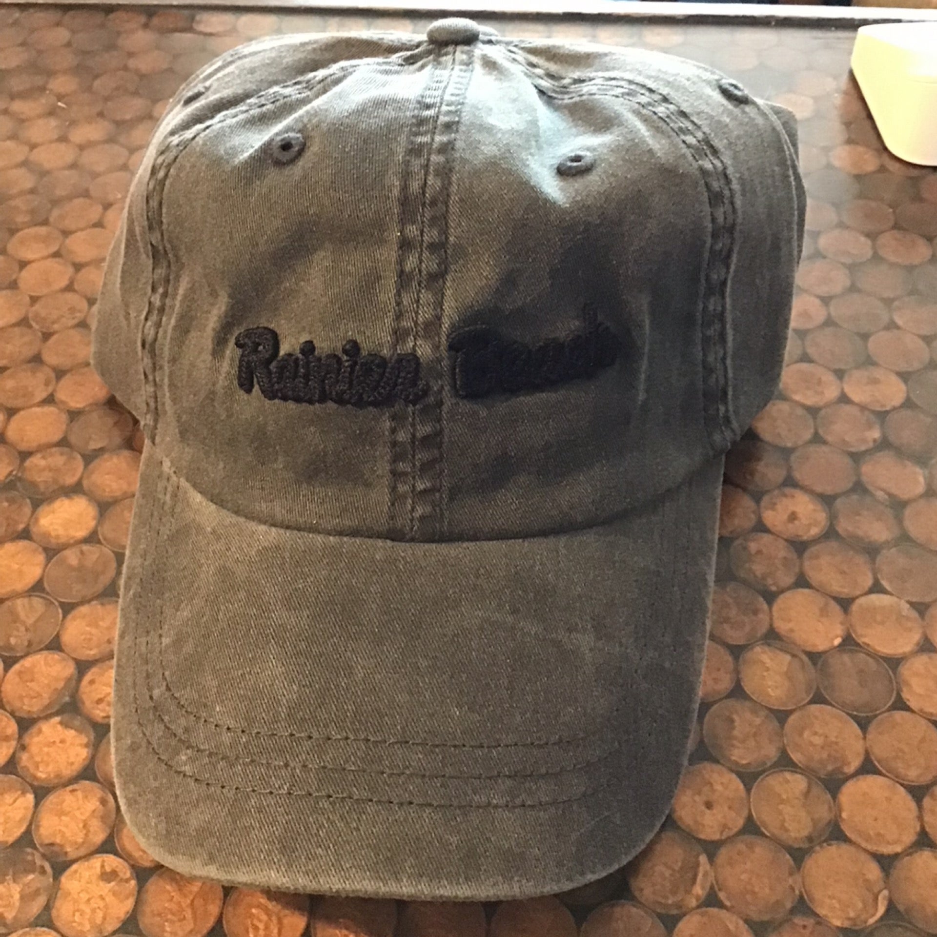 The Raised stitch 3D Embroidered Dad Hat - Black