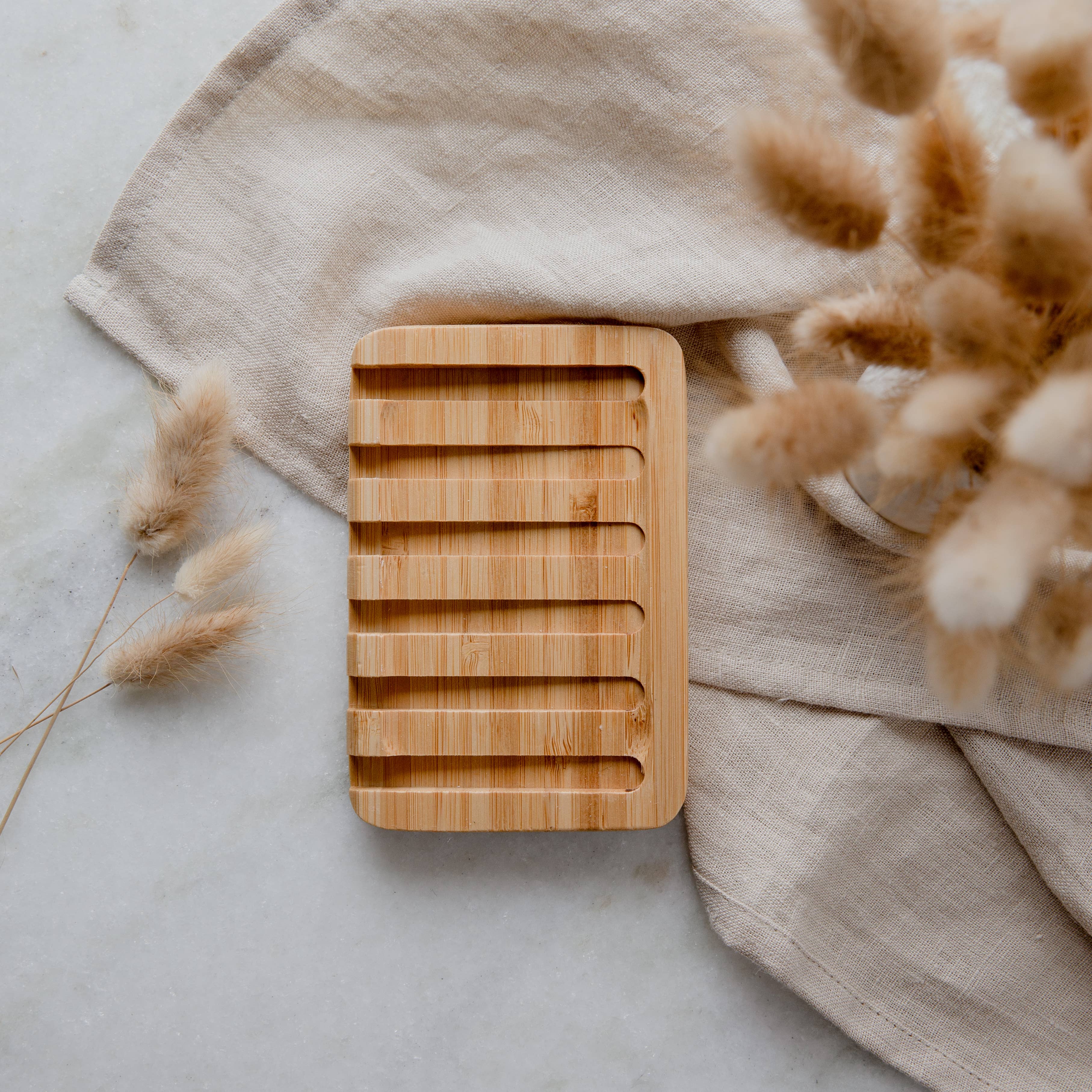 Bamboo Waterfall Self-Draining Soap Dish, photo 3 of 6