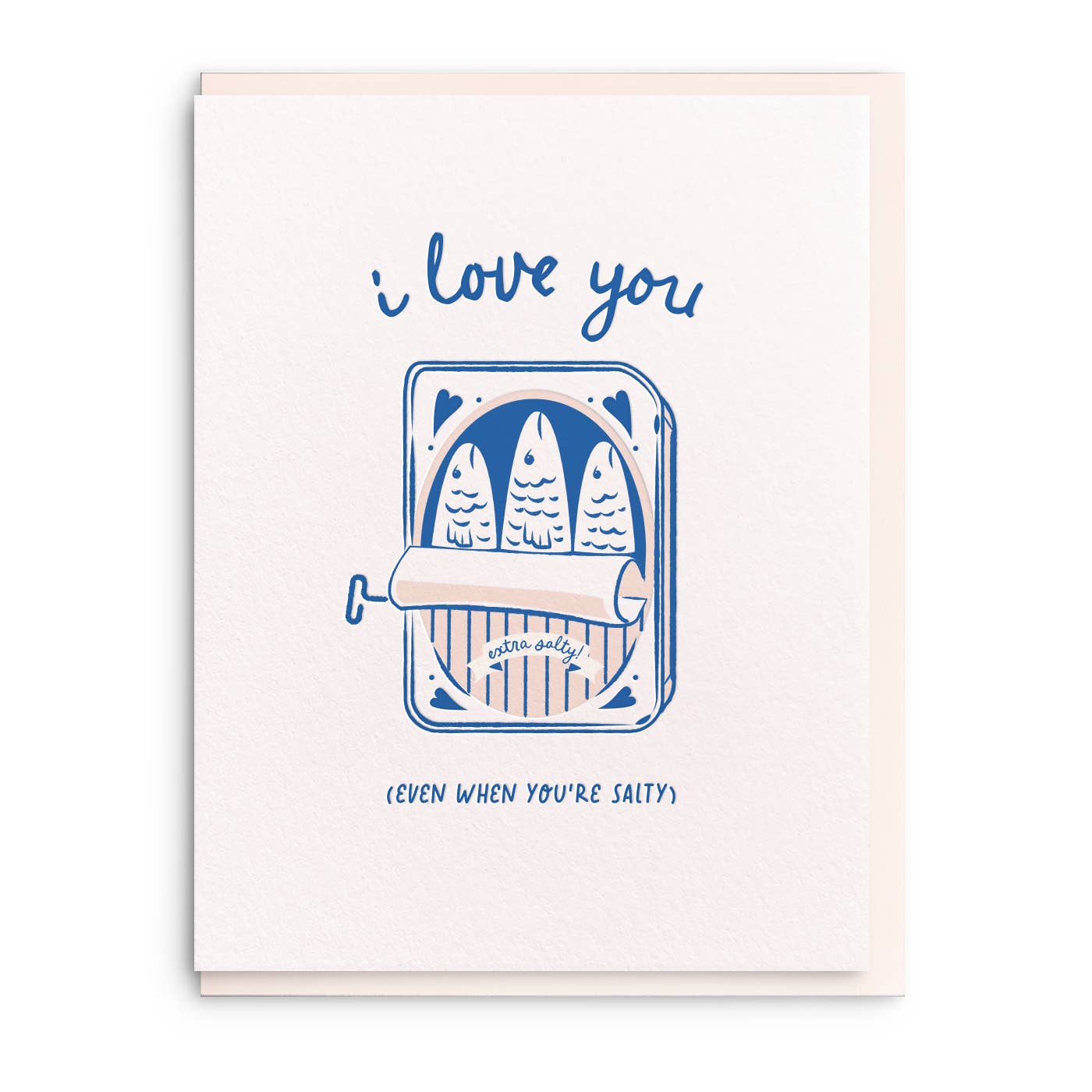 Salty - Letterpress Valentine Greeting Card, photo 1 of 2
