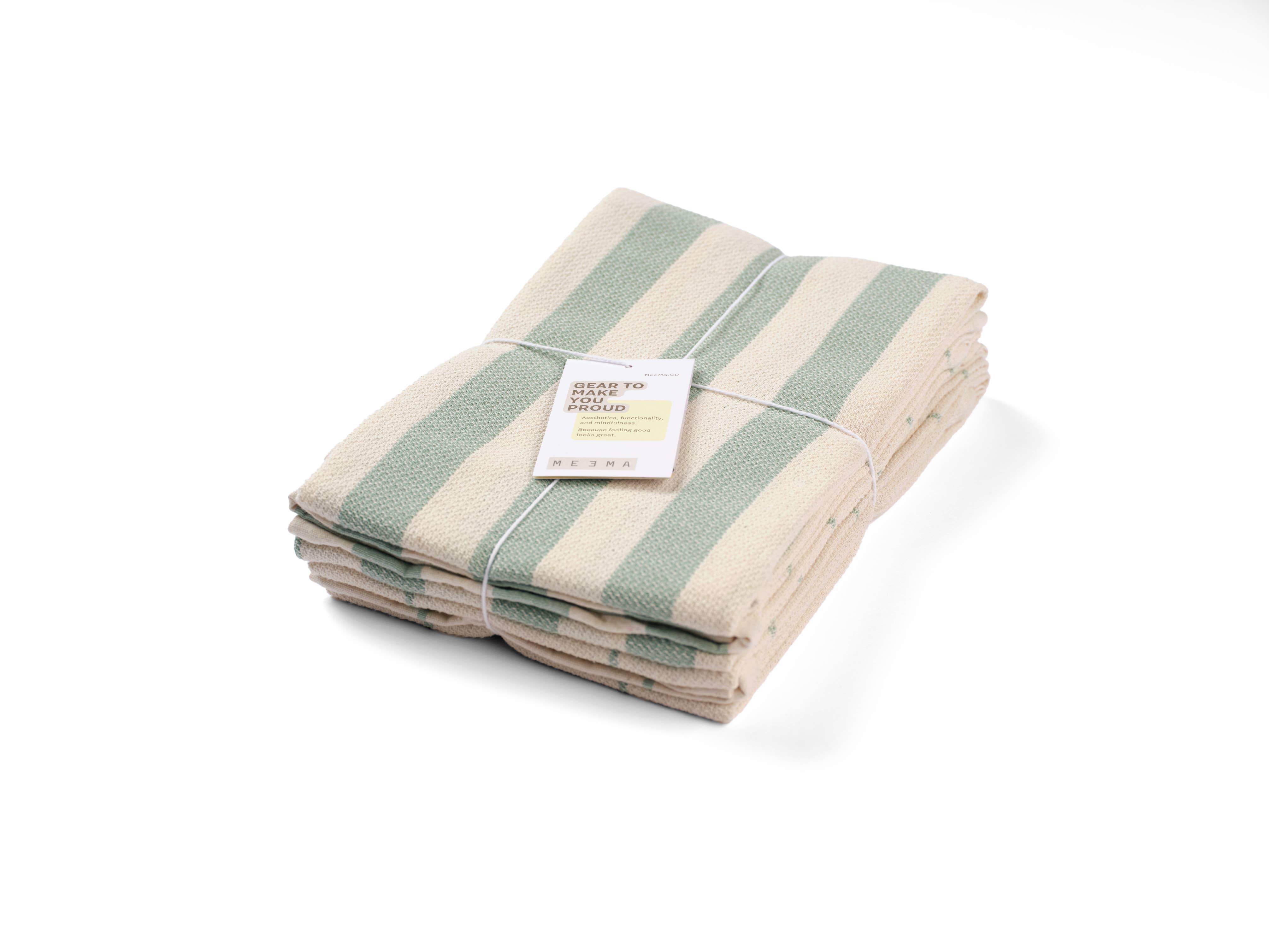 Kitchen Towels – Set of 4, Absorbent & Eco-Friendly: Blue, Minimal & Waffle, photo 4 of 8