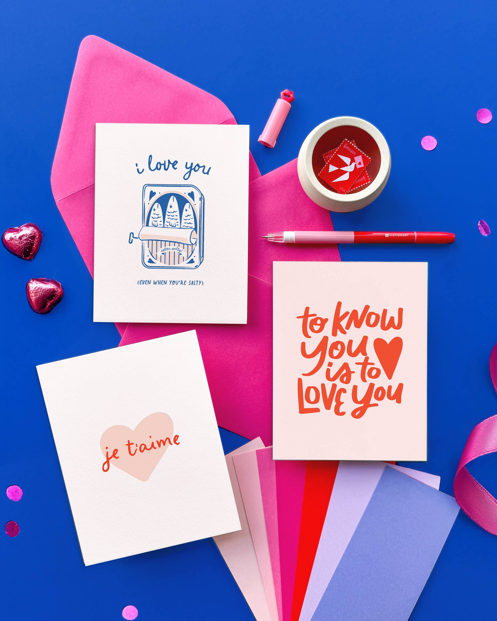 Salty - Letterpress Valentine Greeting Card, photo 2 of 2