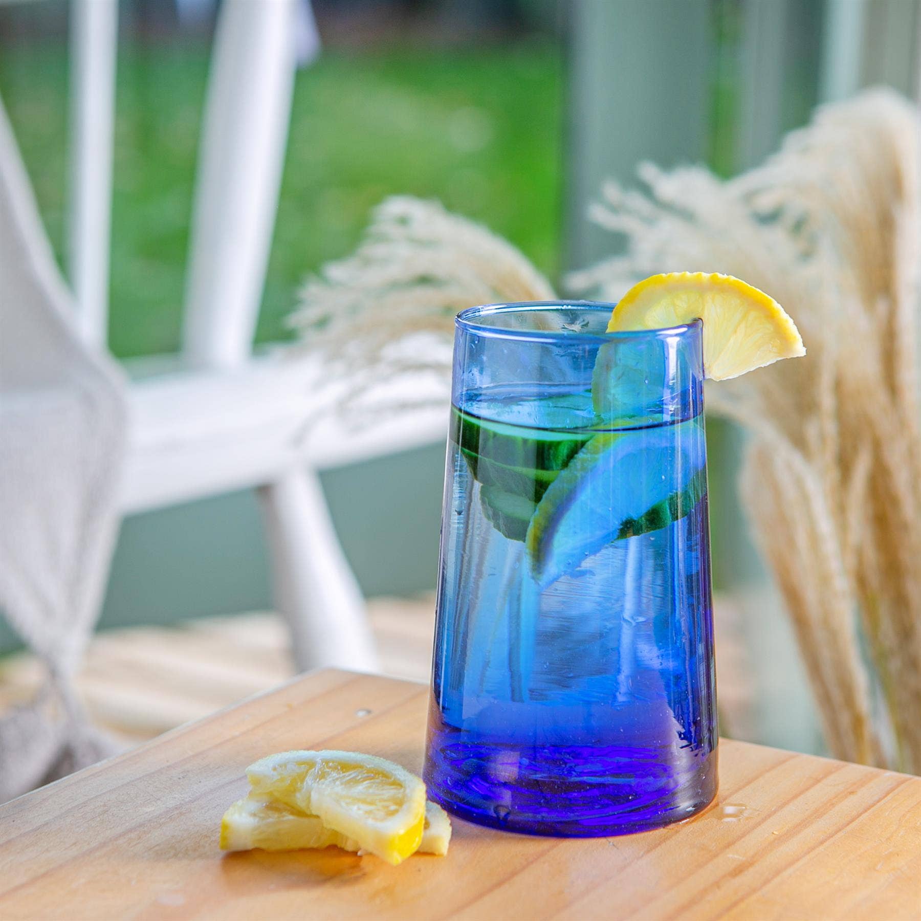 Moroccan Tumbler Large- Blue, photo 2 of 5