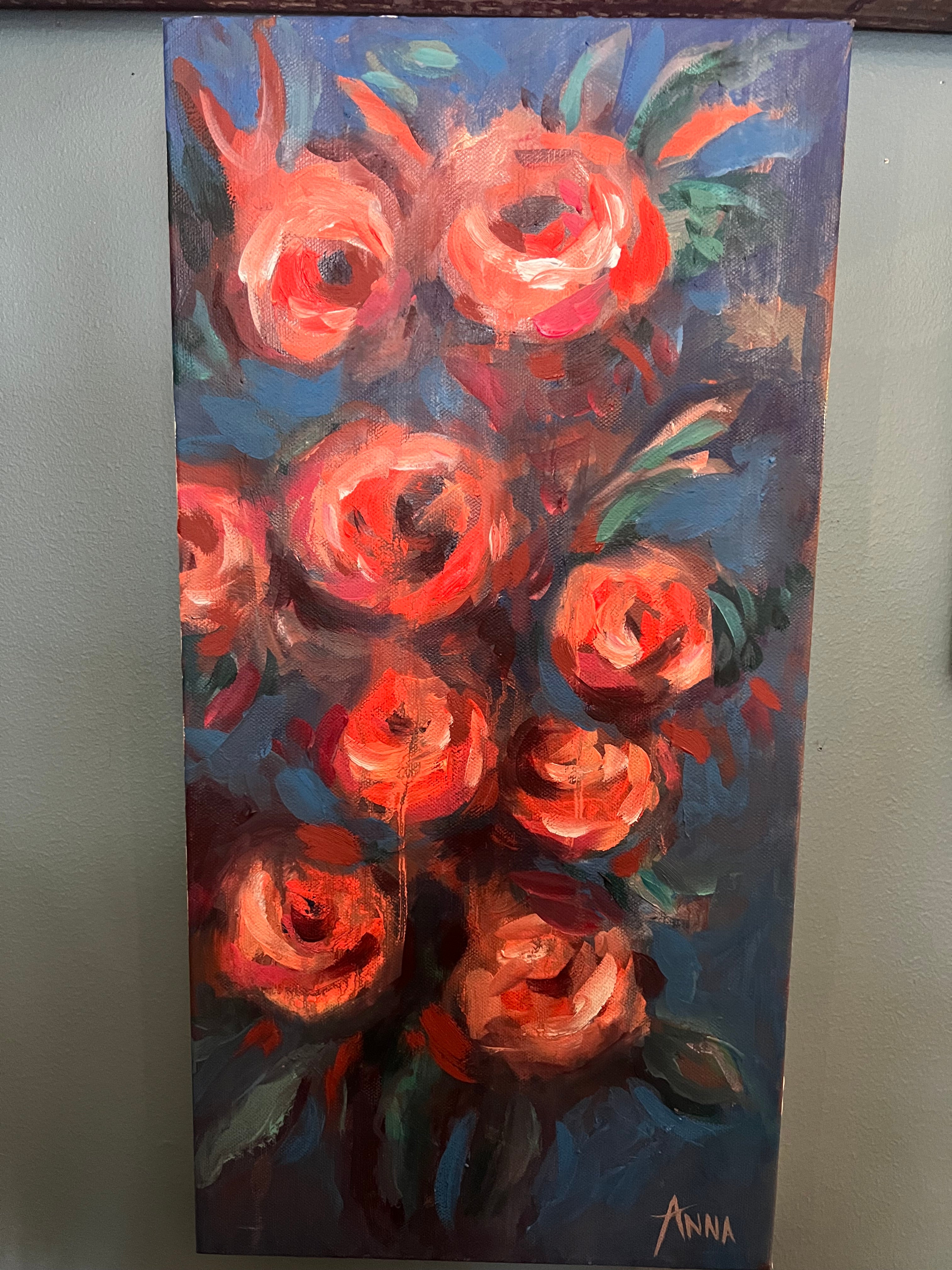 20x10 Floral Painting