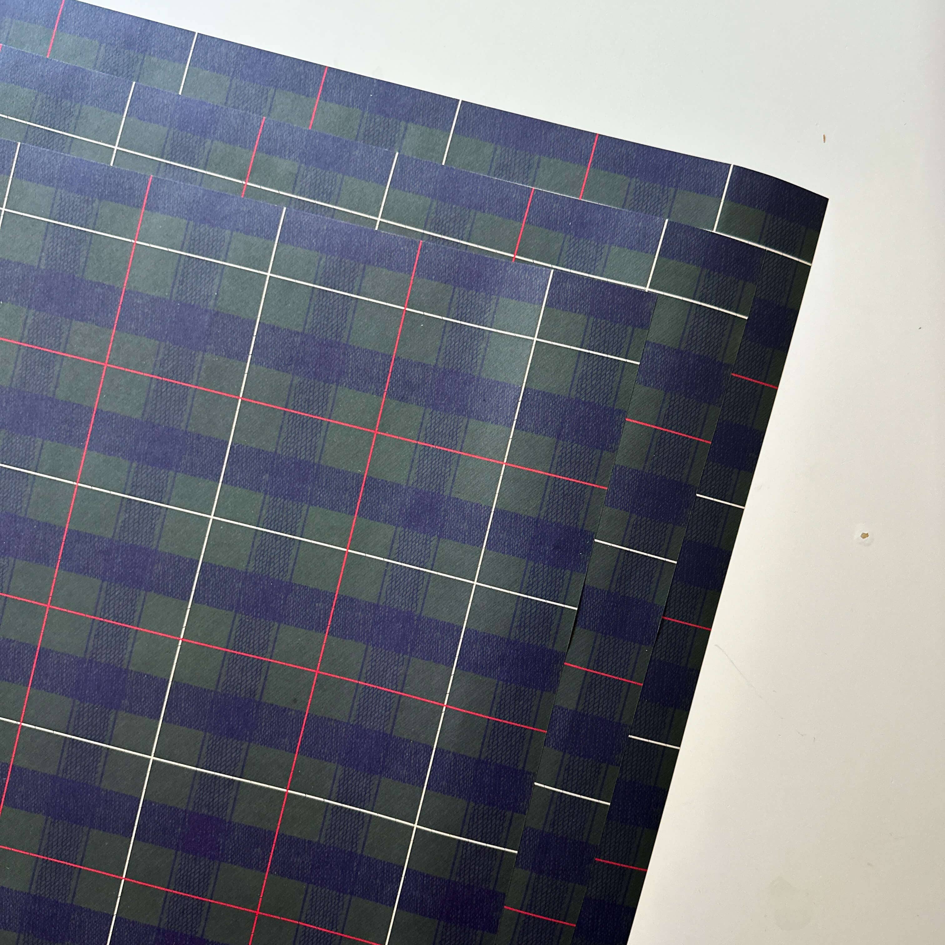 Plaid Christmas Wrapping Paper: Rolls of 3 Sheets, photo 7 of 8