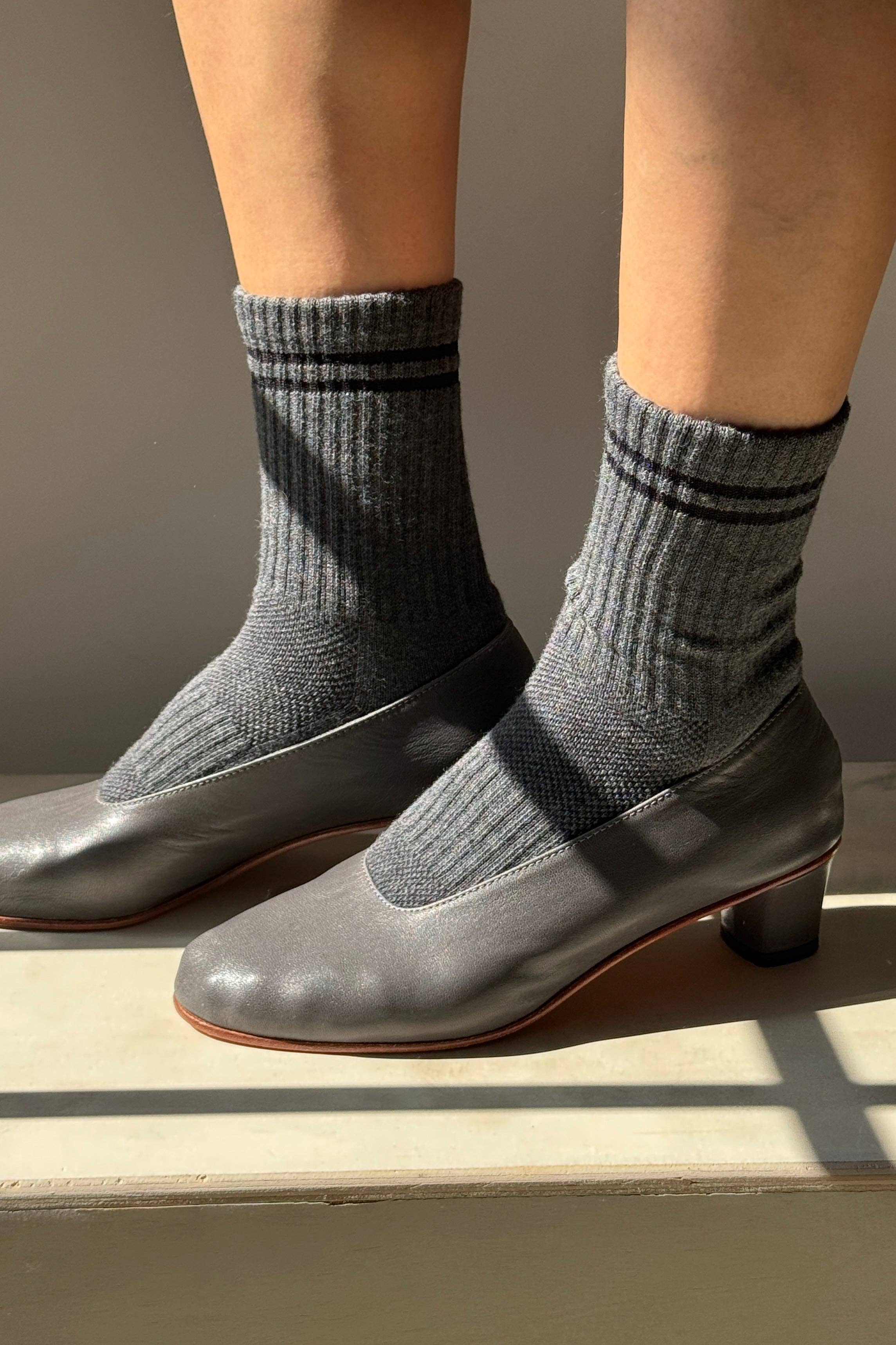 Boyfriend Socks: Charcoal, photo 2 of 3