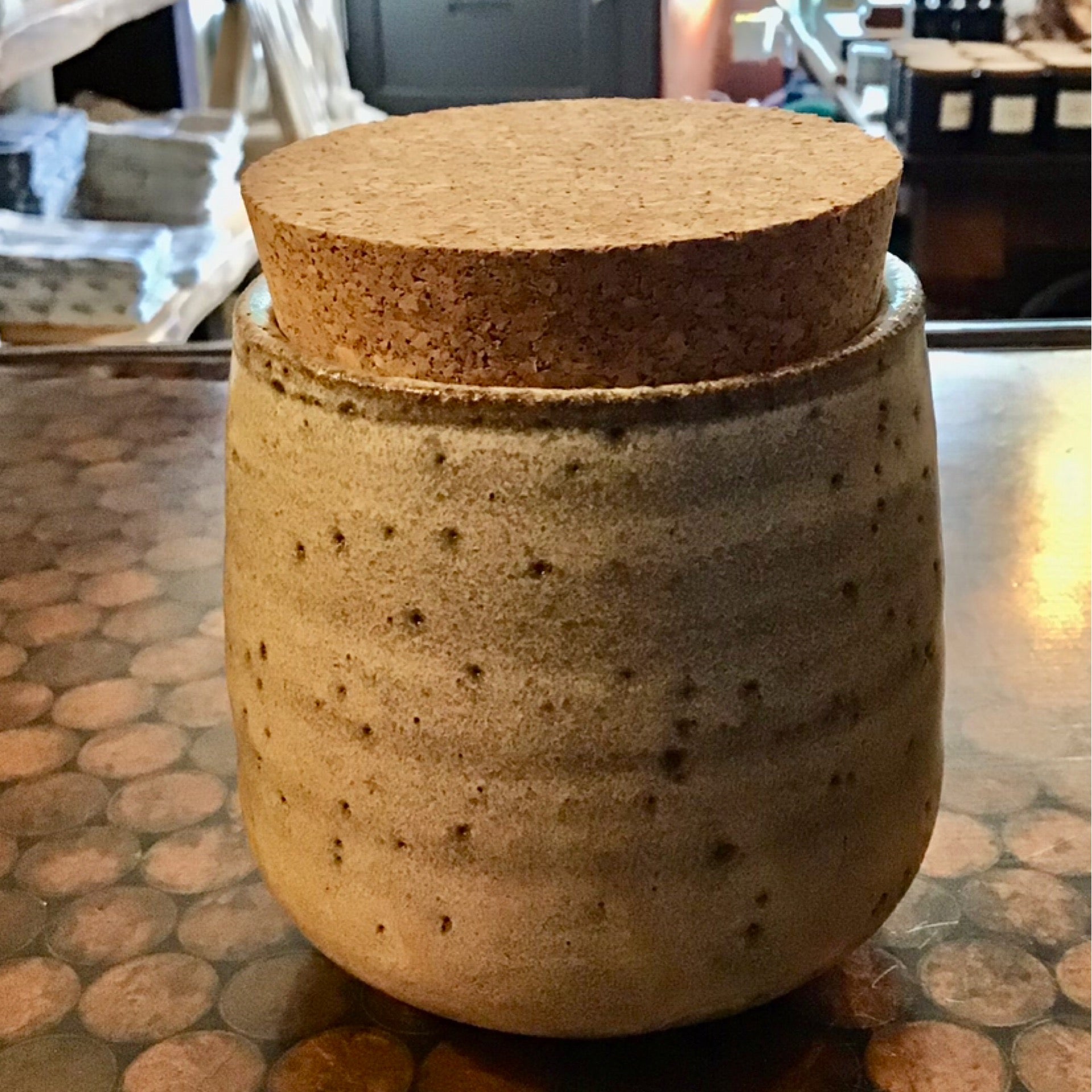 Cork container