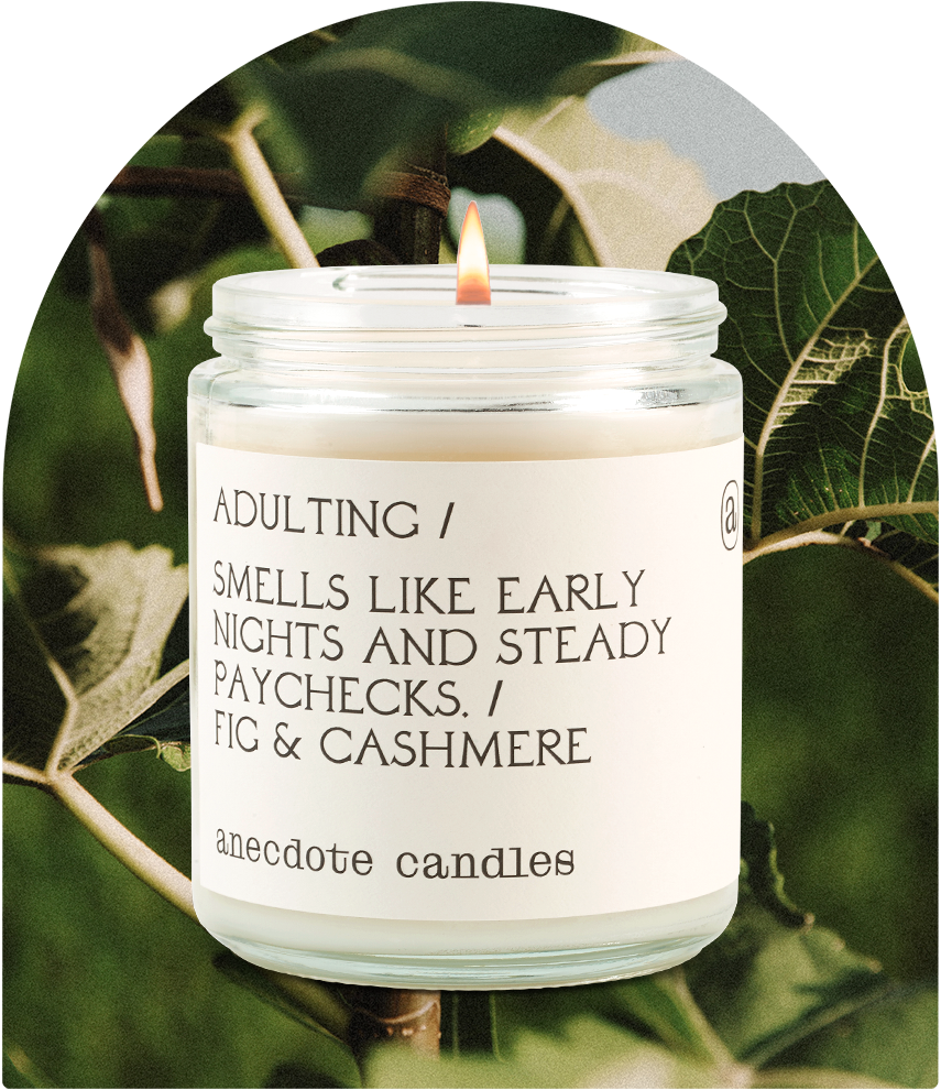 Adulting (Fig & Cashmere) Candle: 7.8 oz glass jar, photo 4 of 4
