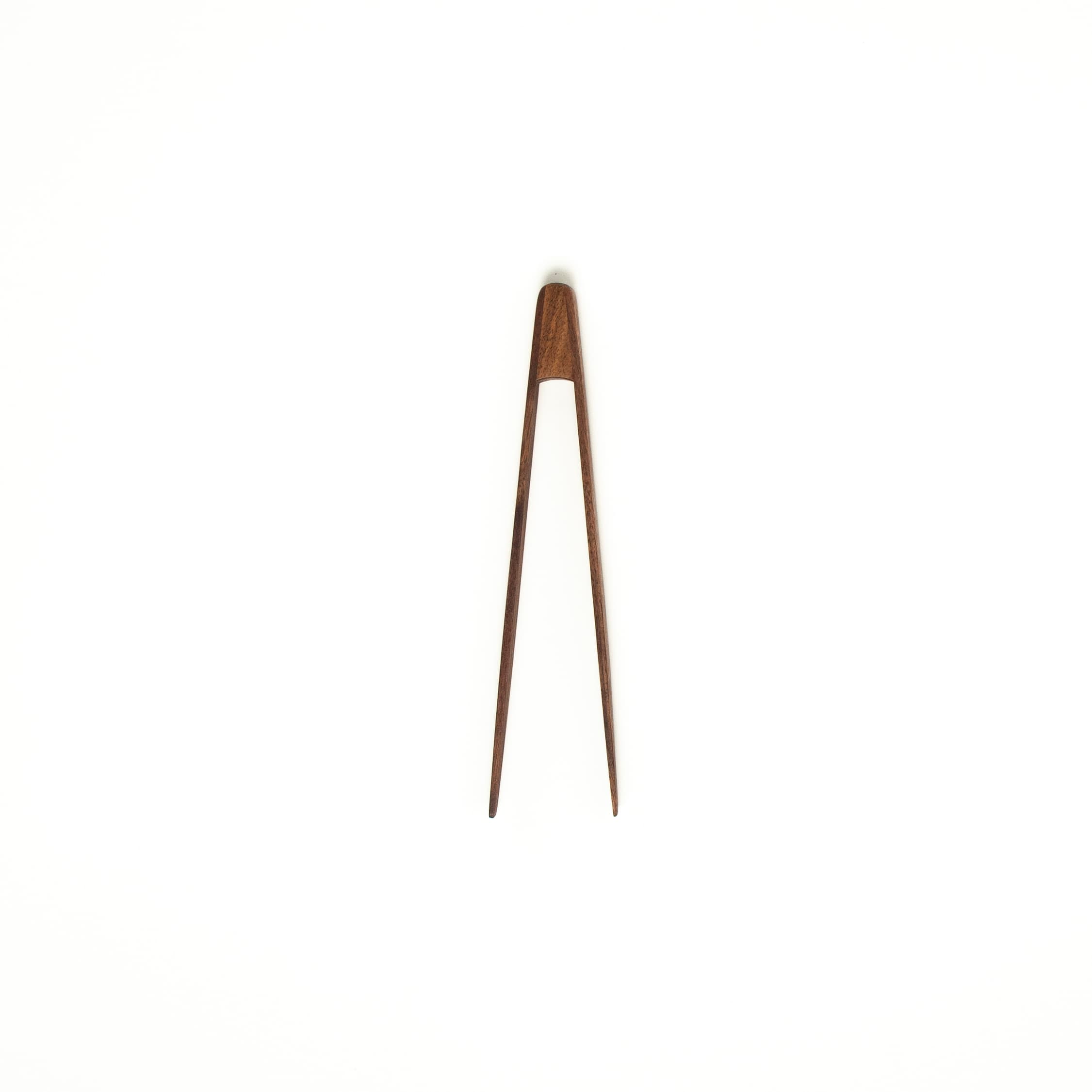 11” Walnut Wood Tongs - Kitchen Serving Utensils: Large, photo 3 of 4