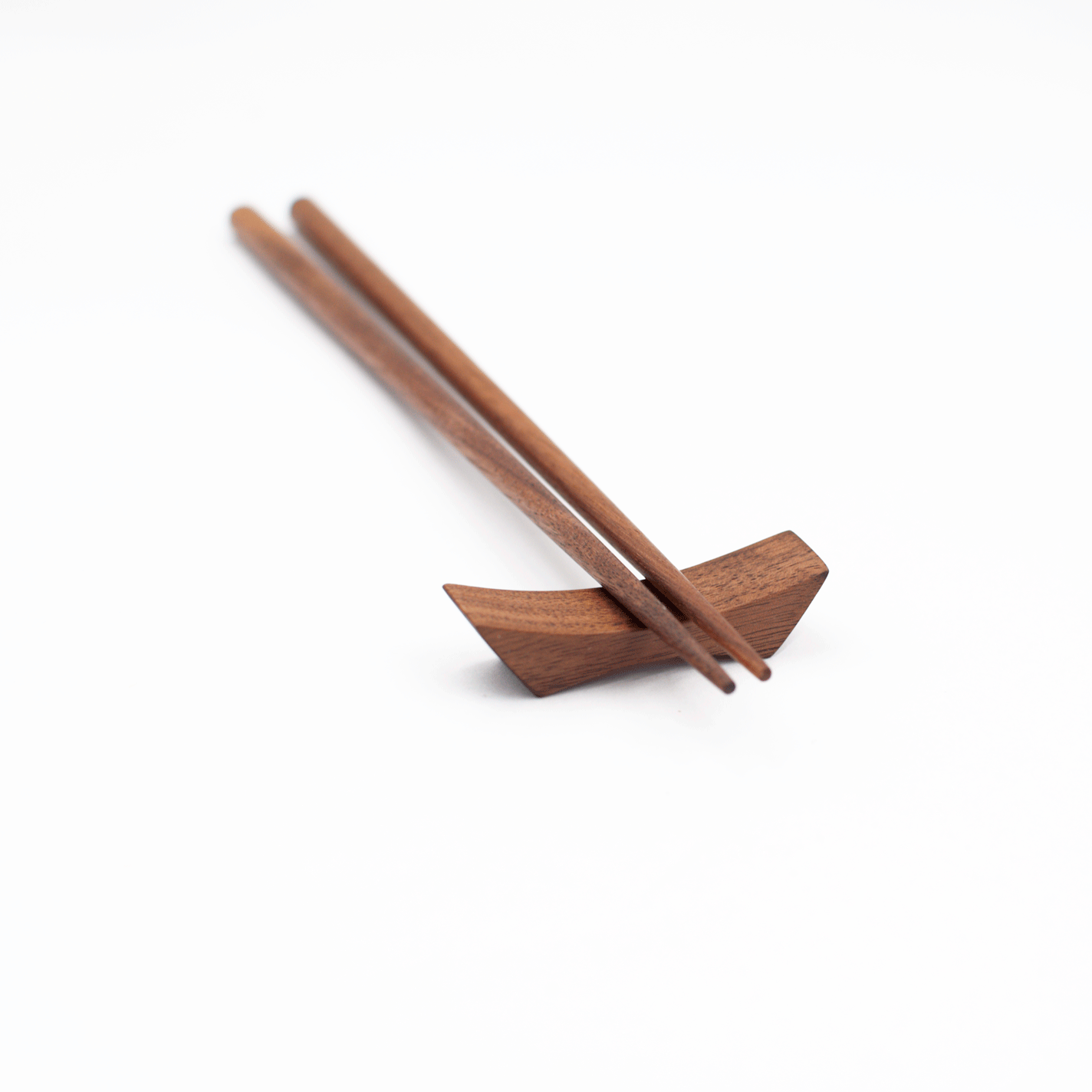 9" Walnut Chopsticks - Handmade Wooden Utensils, photo 3 of 3