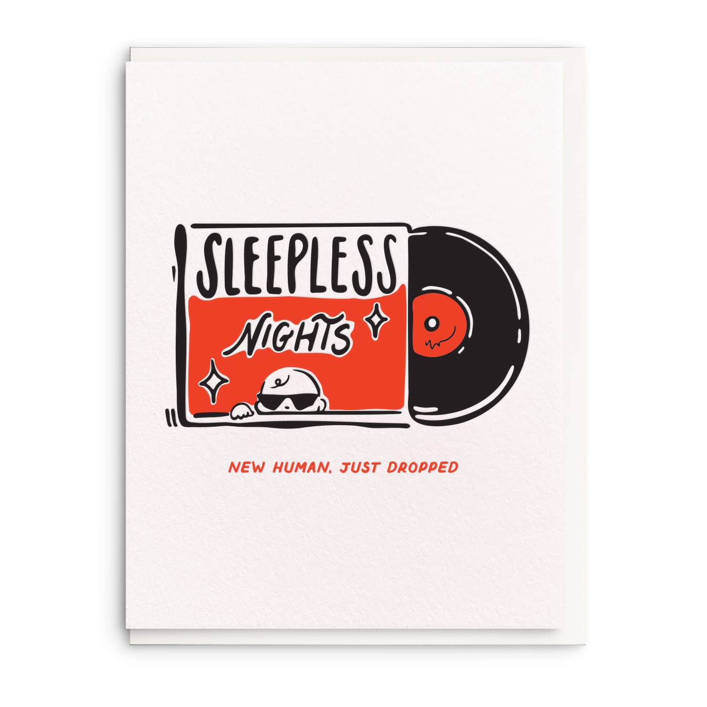 New Human, Letterpress Baby Greeting Card, photo 1 of 2