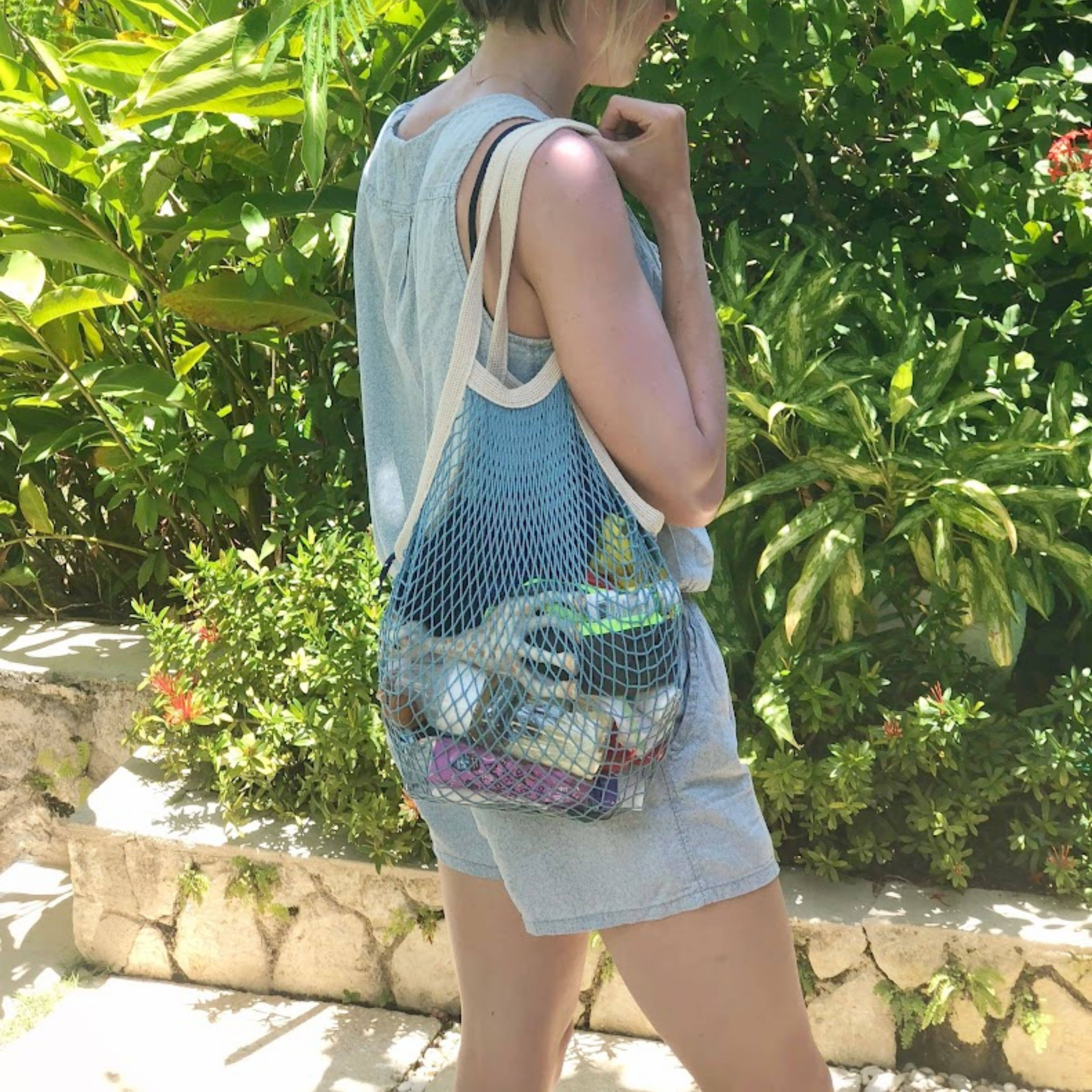 The french market bag no.2 in french blue: French blue, photo 4 of 8