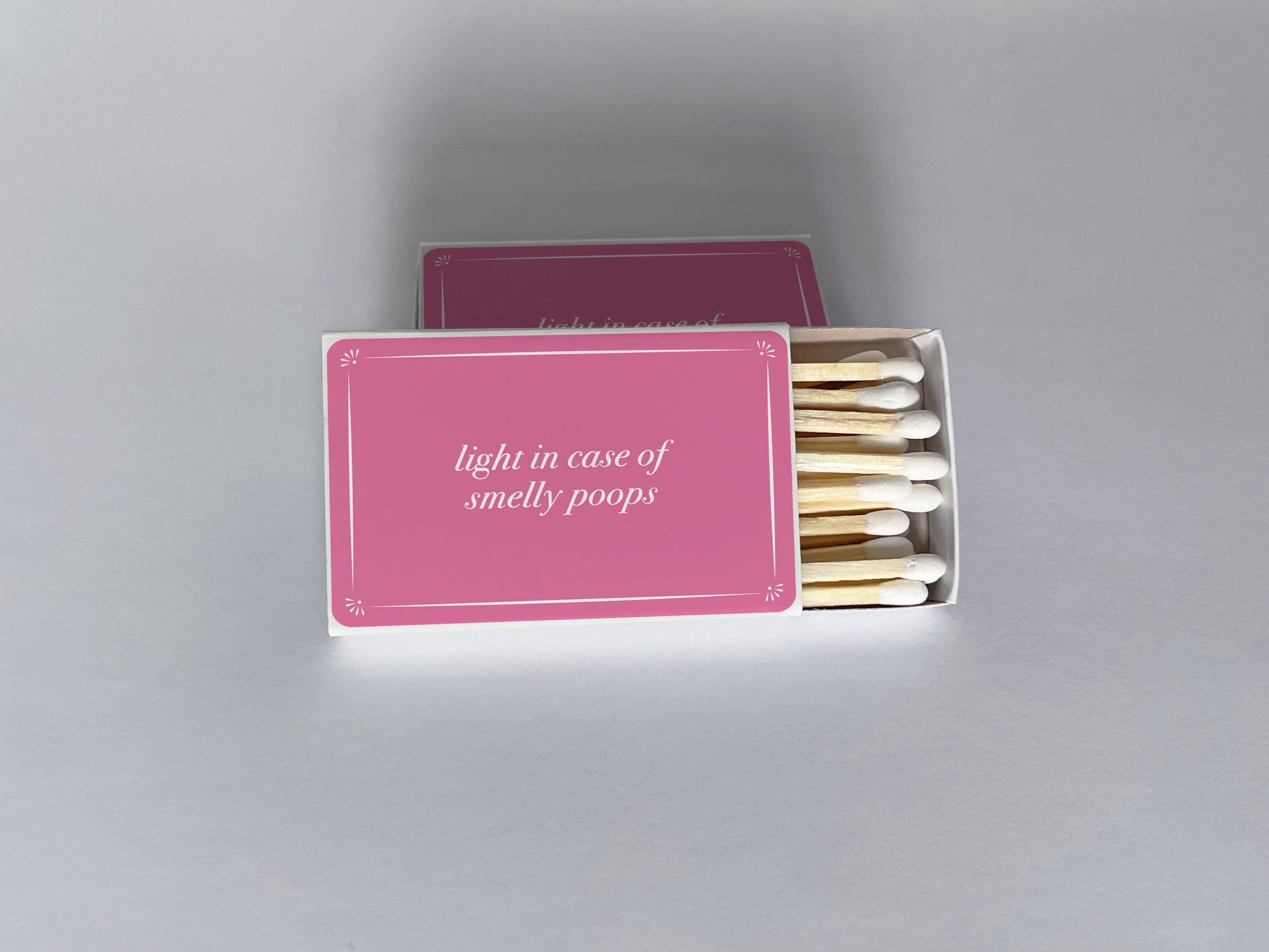 Light In Case of Smelly Poops Pink Matchbook, photo 1 of 3