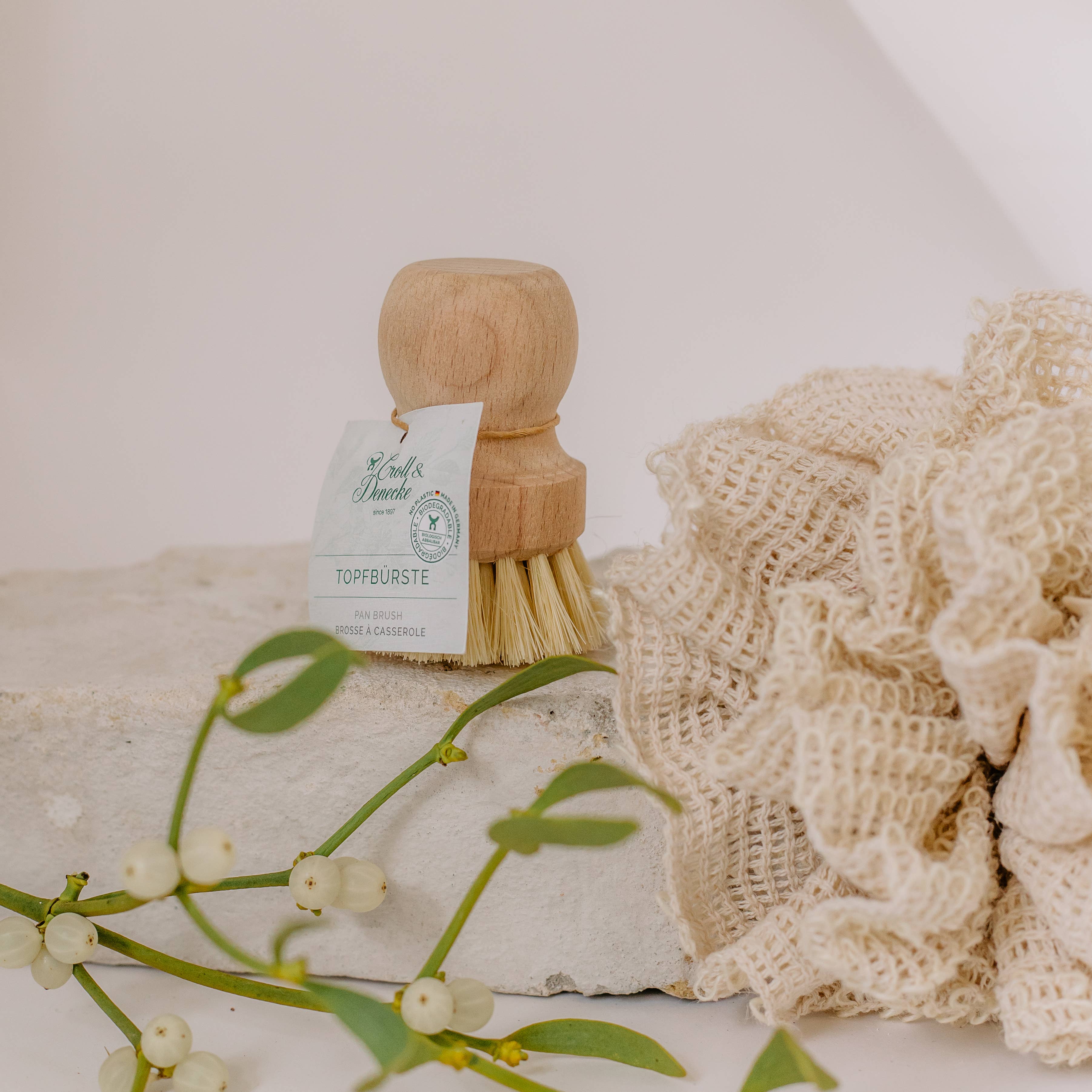 Pot brush natural dishwashing brush kitchen eco vegan soap, photo 5 of 6