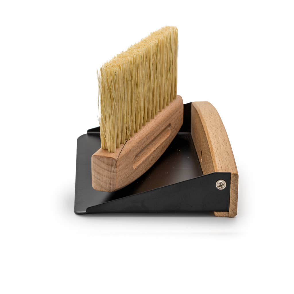 dustpan and broom table sweep set