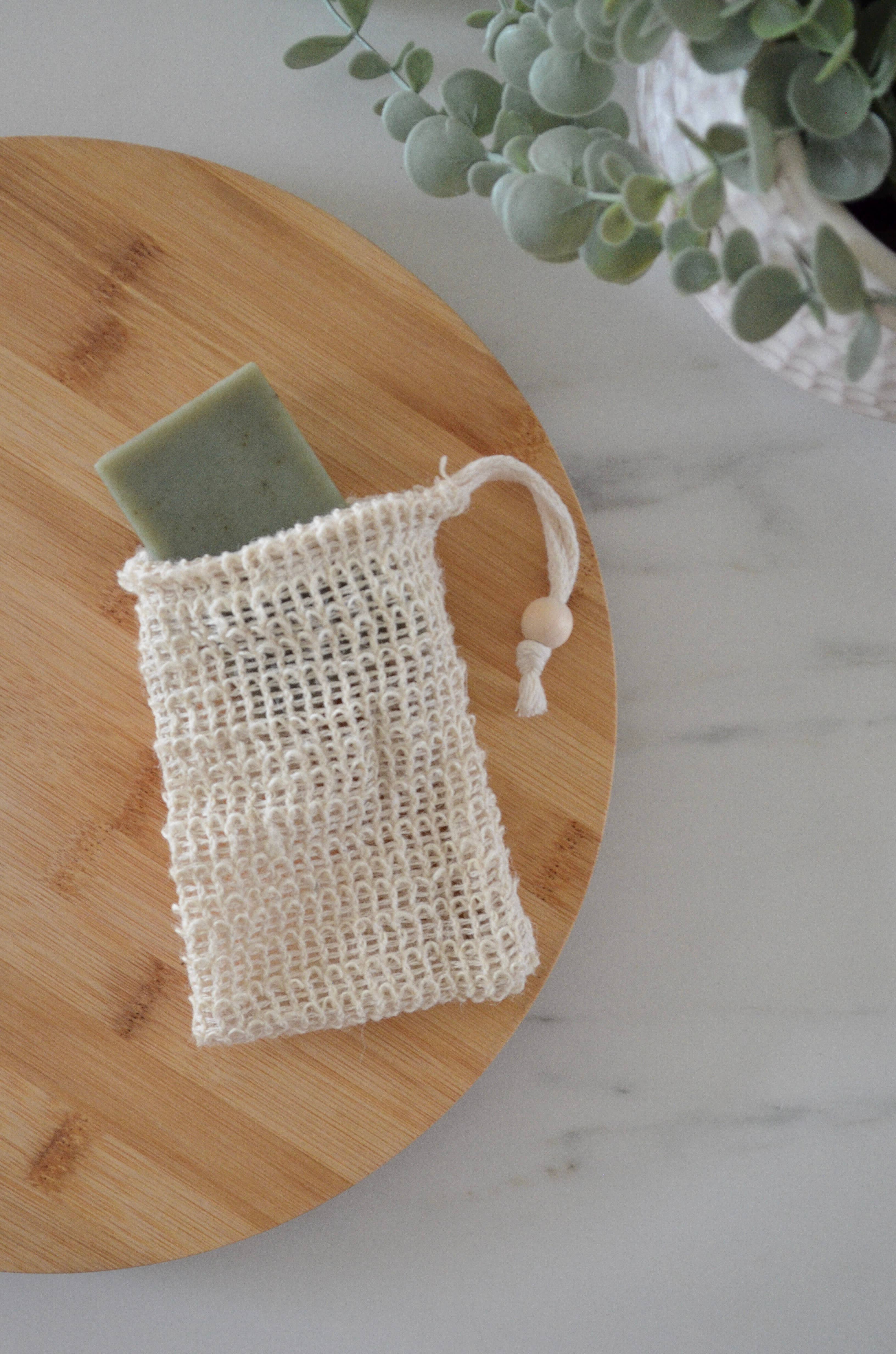 Biodegradable Natural Sisal Soap Saver Pouch | Eco Friendly, photo 2 of 5