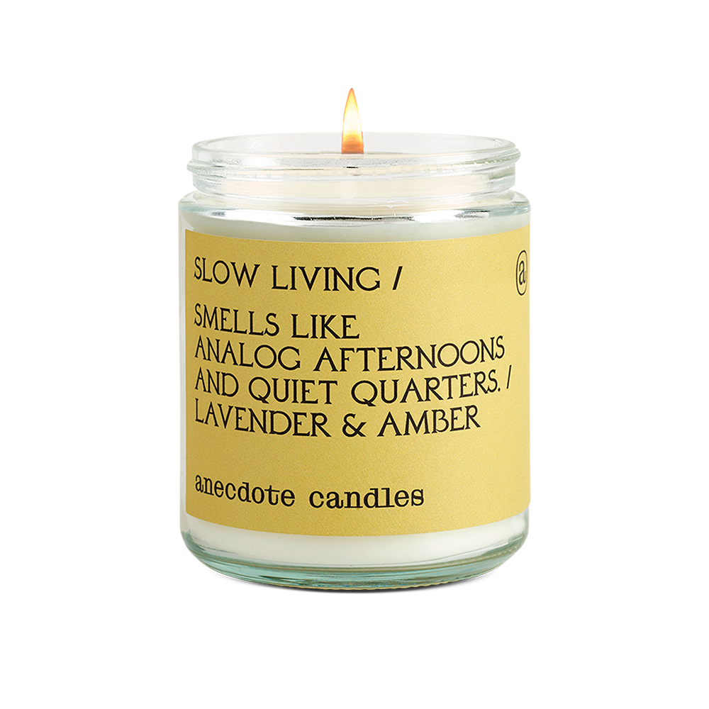 Slow Living (Lavender & Amber) Glass Jar Candle: Standard Jar, photo 2 of 2