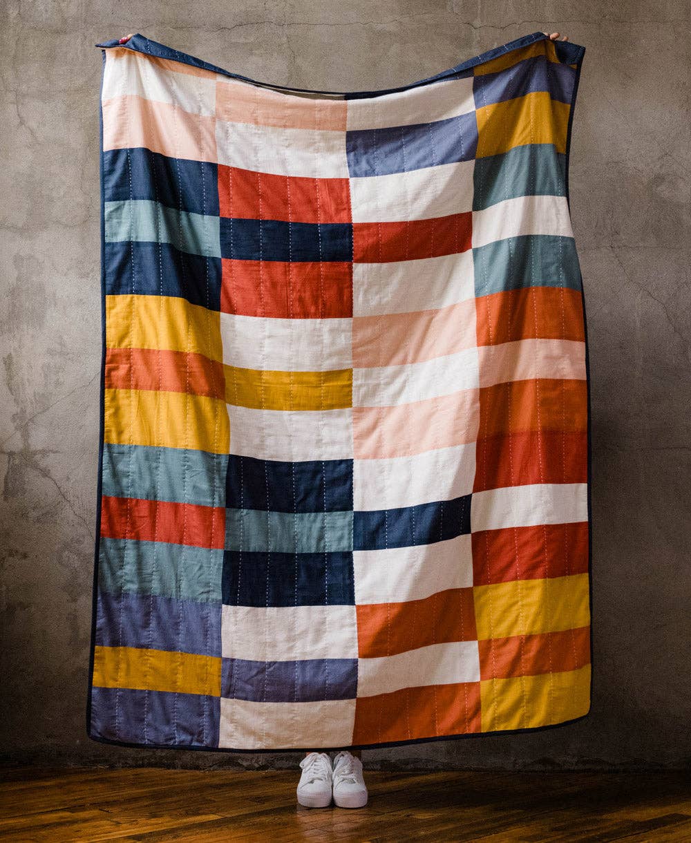Multi-Check Patchwork Quilt, photo 1 of 5