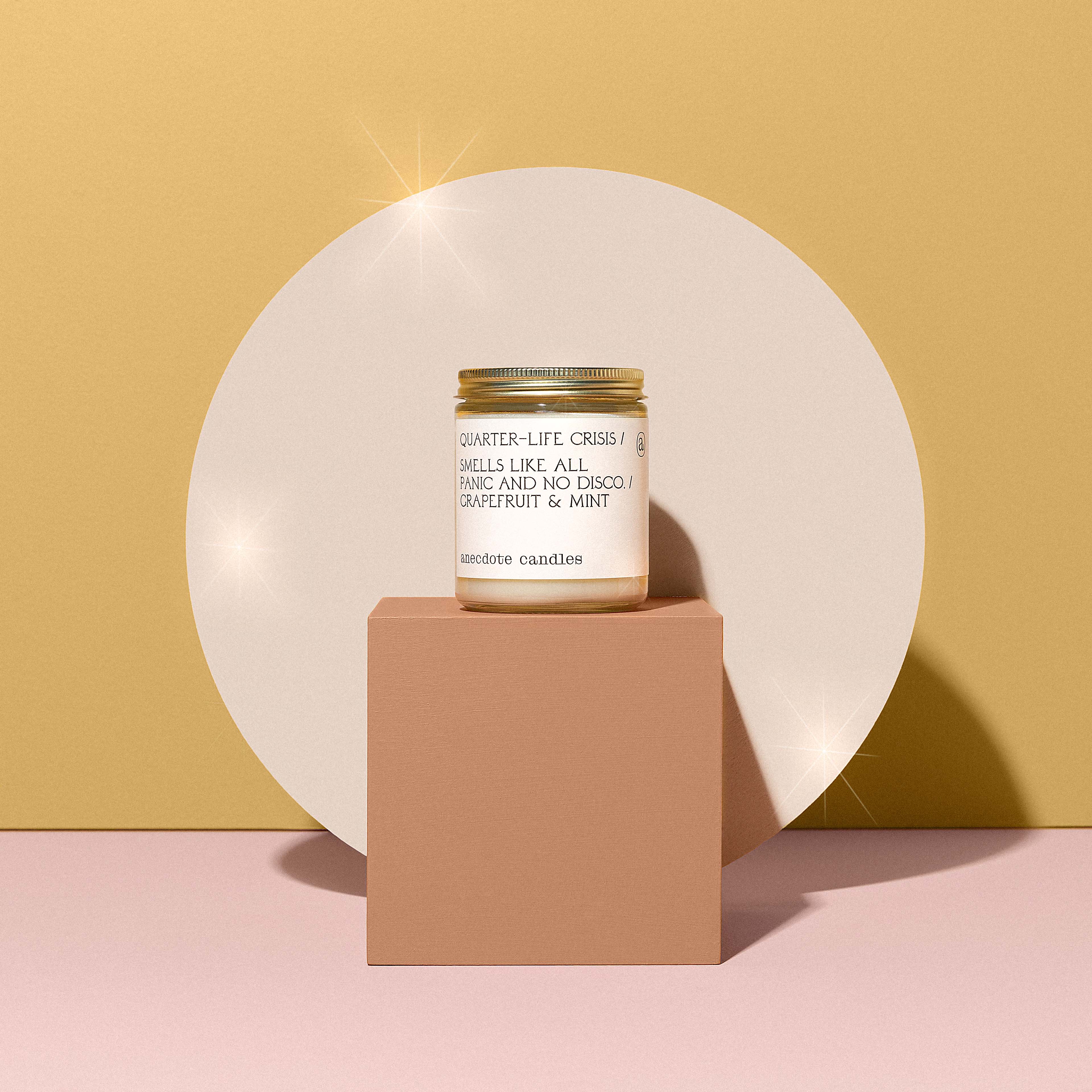 Quarter-life Crisis (Grapefruit & Mint) Candle: 7.8 oz Glass Jar, photo 6 of 8