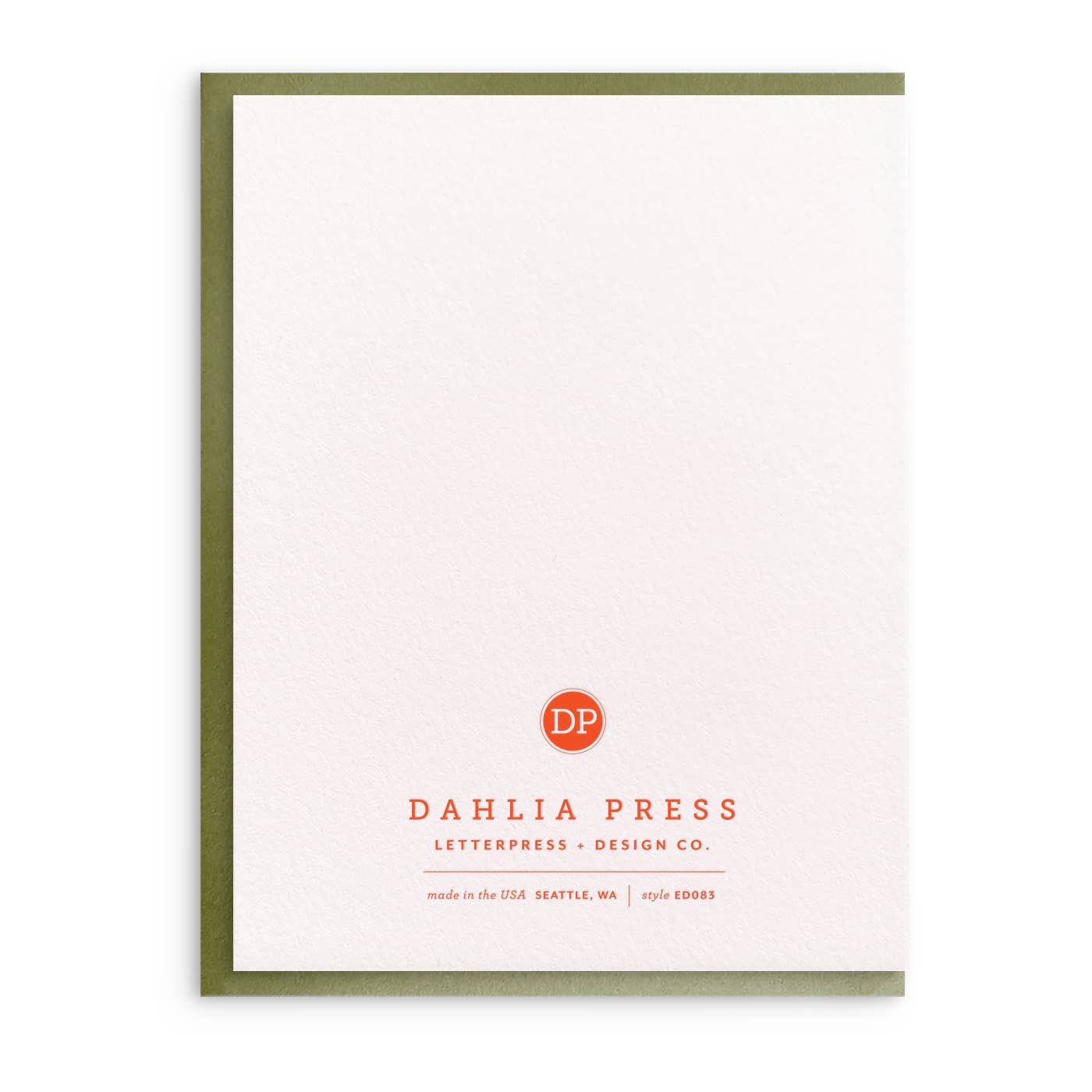 Olive The Things, Letterpress Friendship Greeting Card, photo 2 of 3