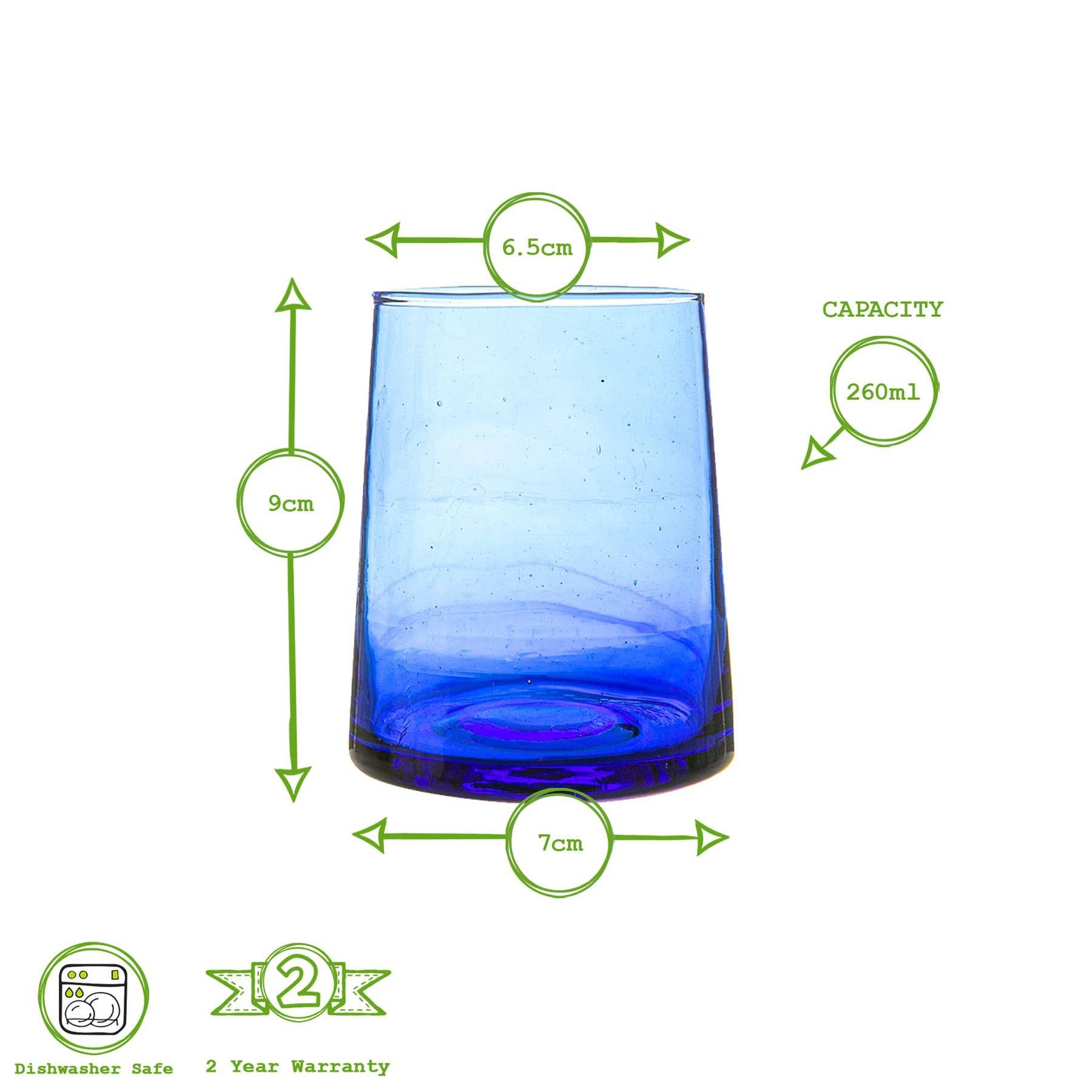 Moroccan Tumbler Medium -Blue, photo 5 of 5