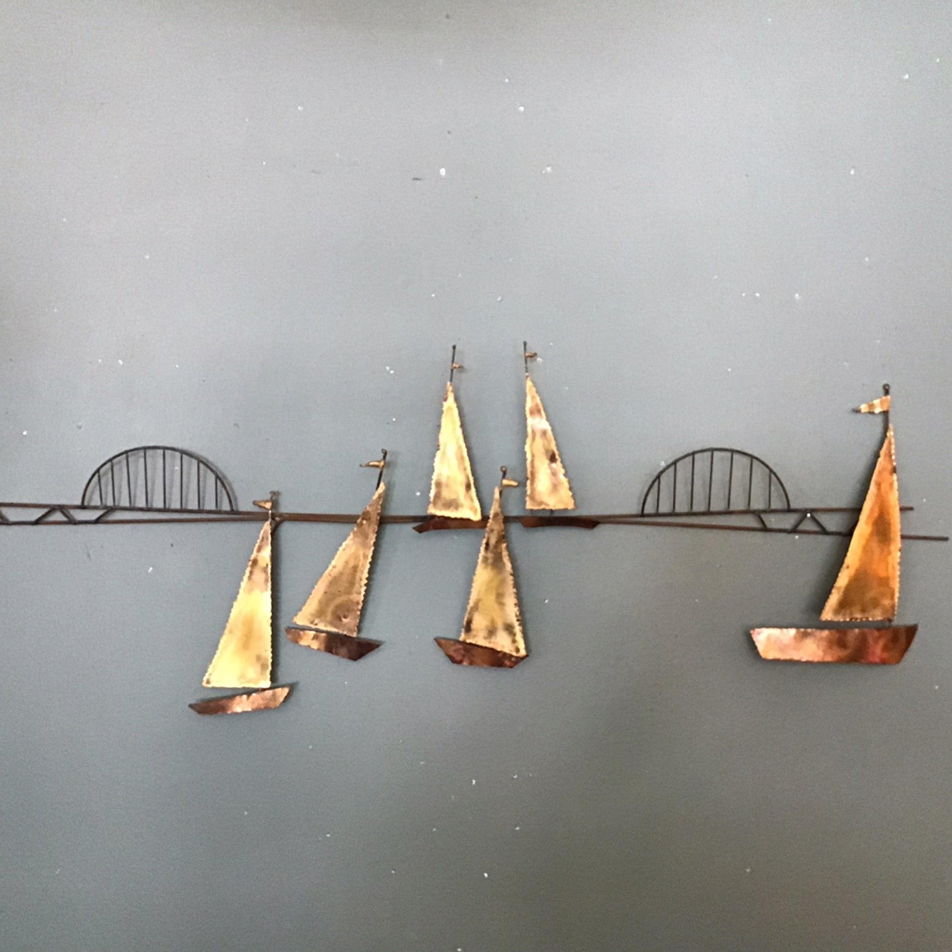 Vintage boats wall hanging