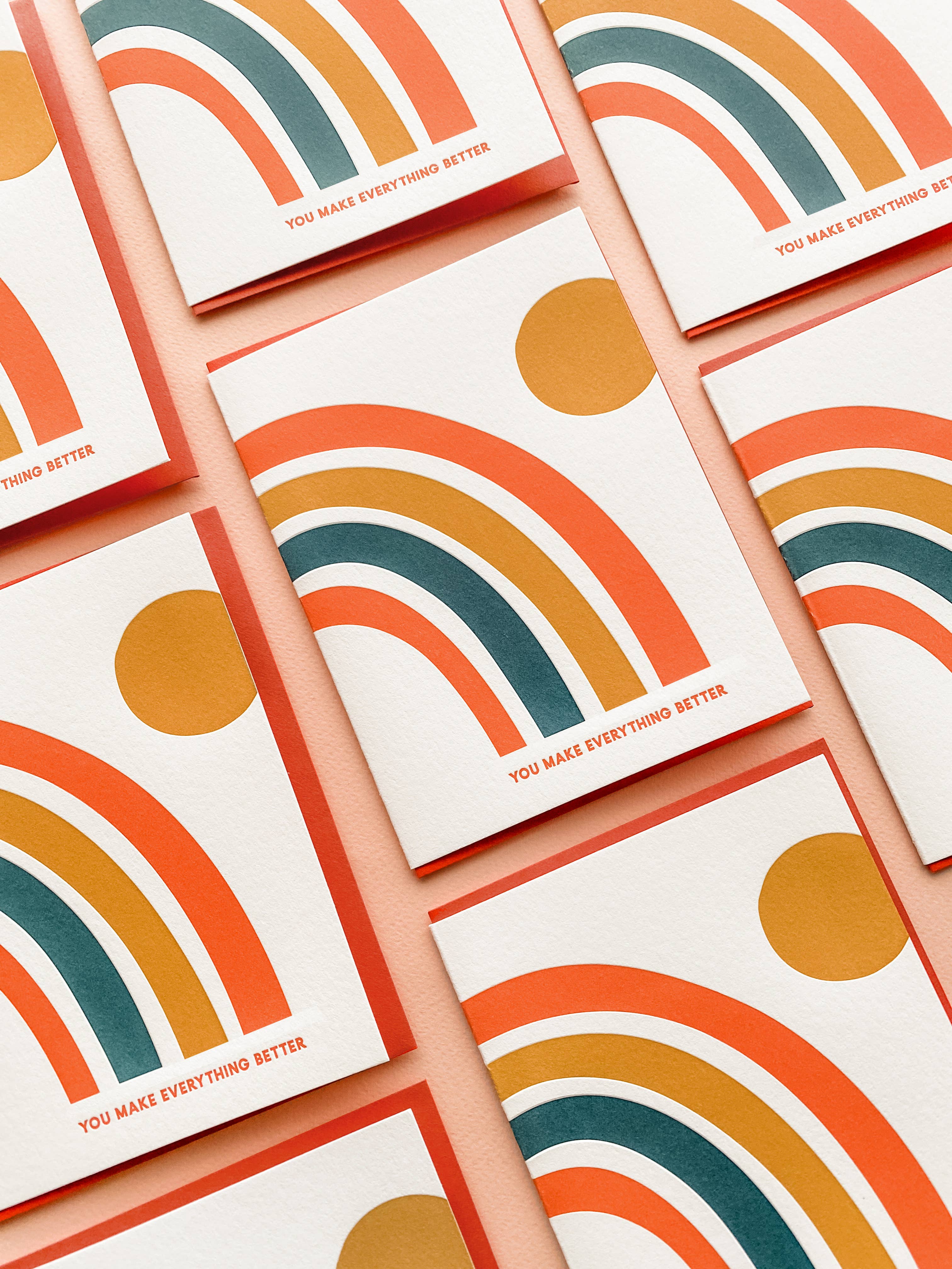 Everything Better - Letterpress Friendship Card, photo 3 of 3