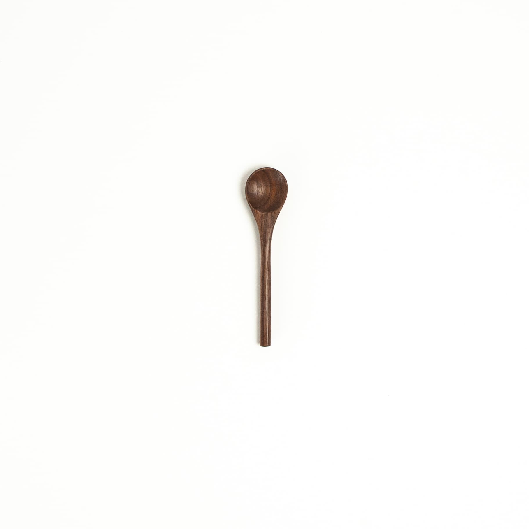 4" Walnut Wood Tiny Spoon - Kitchen Serving Spoon, photo 1 of 2