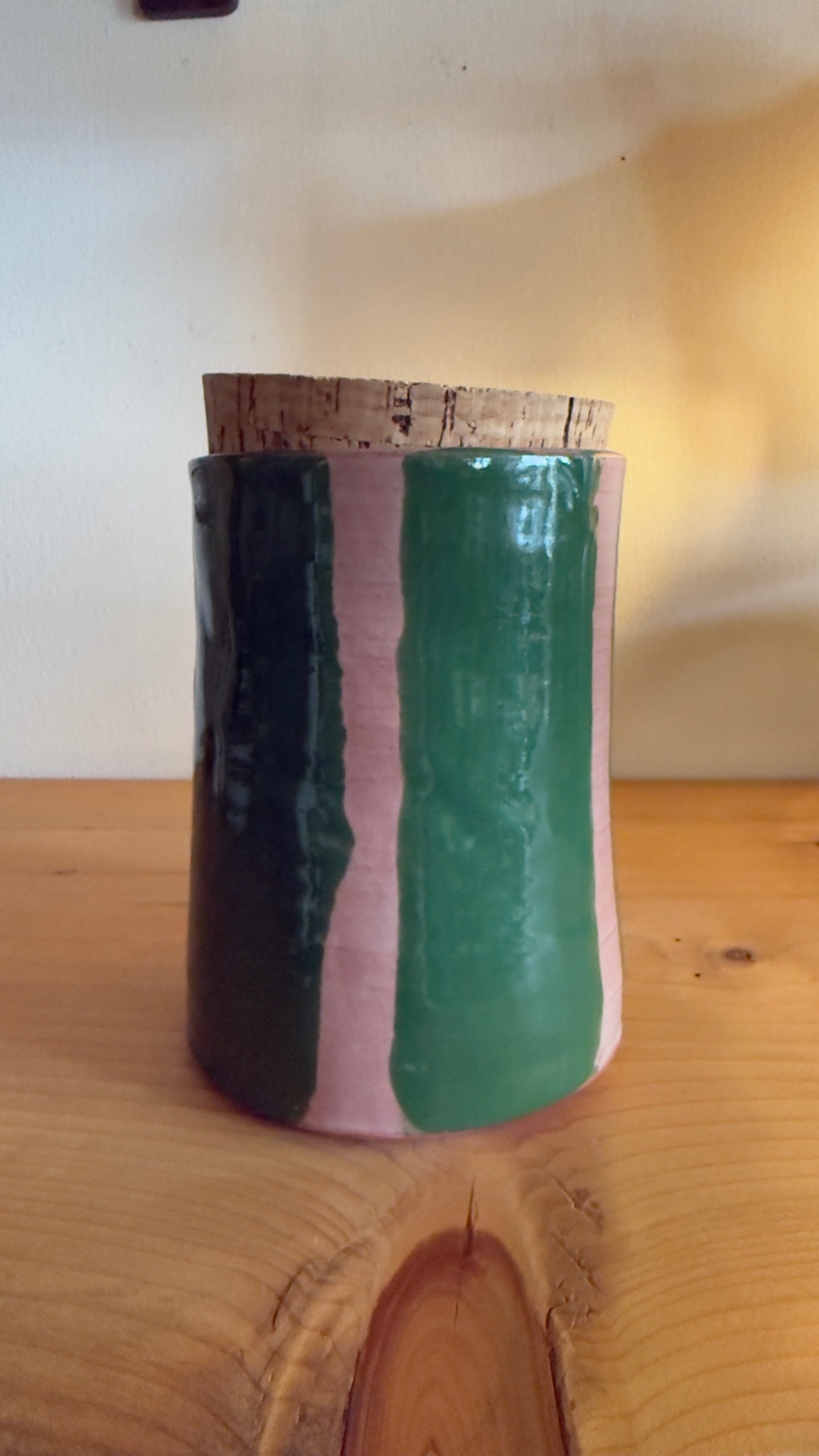 Tall container w/ cork top
