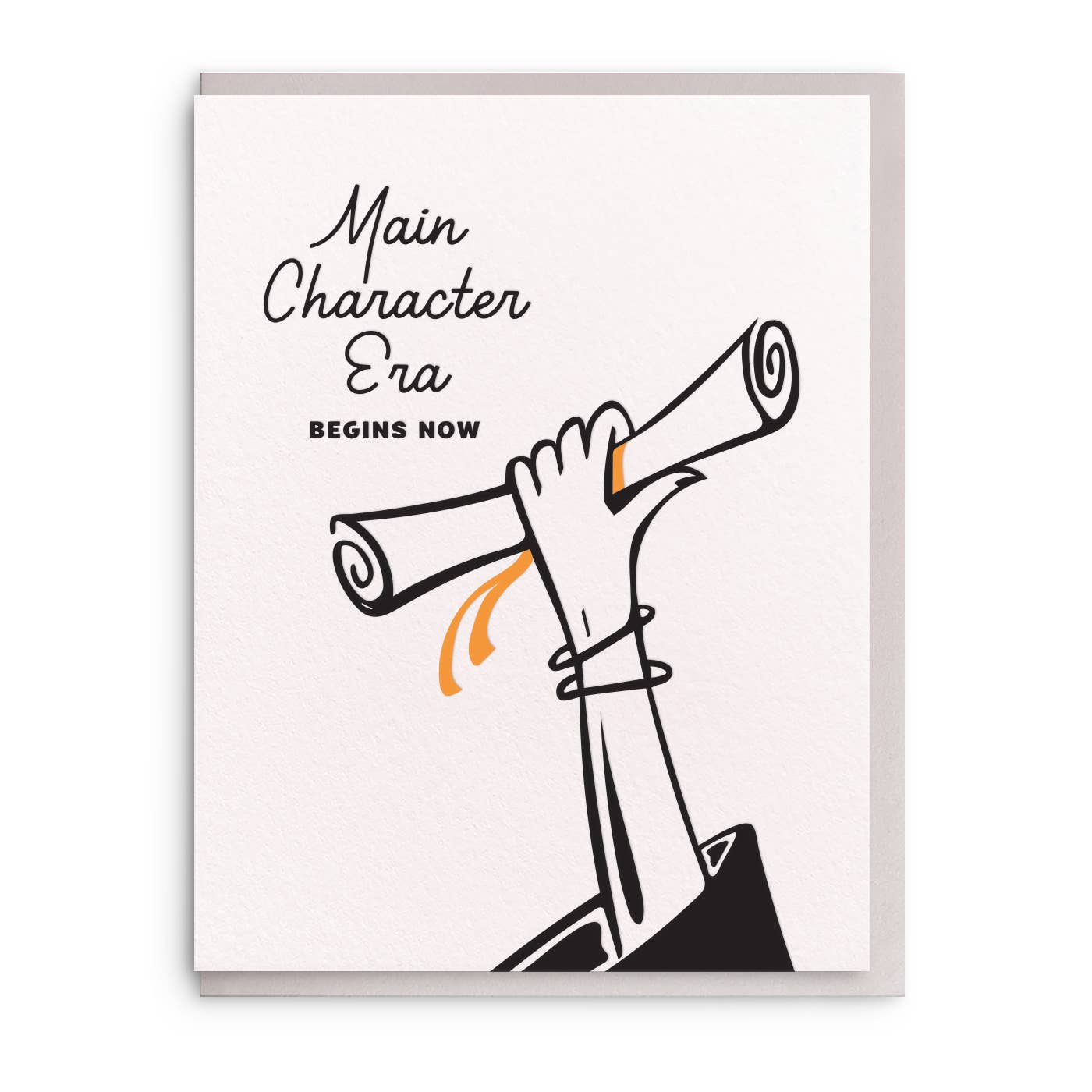 Main Character, Letterpress Graduation Greeting Card, photo 1 of 2