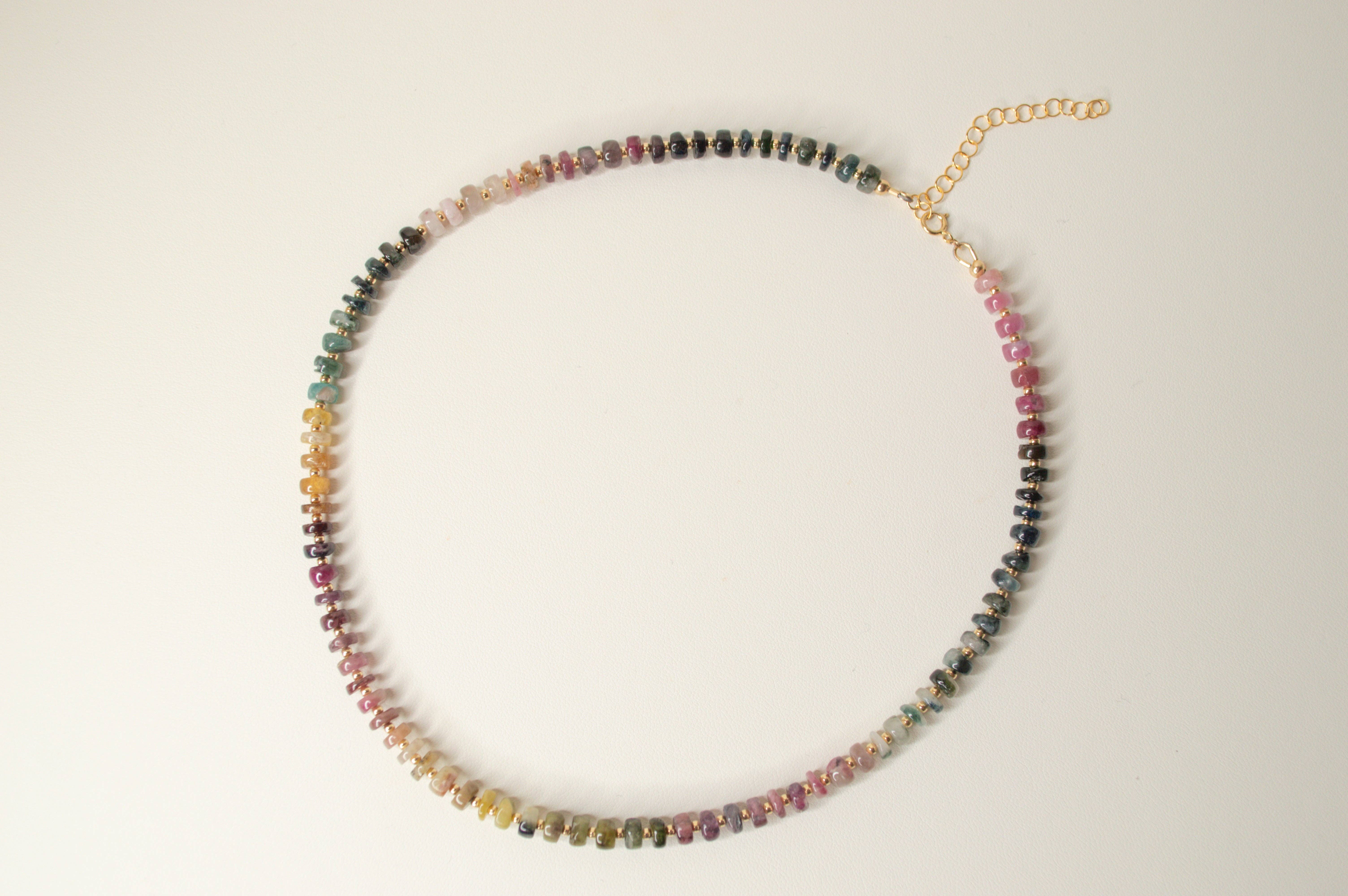 Tourmaline Necklace: .925 Sterling Silver