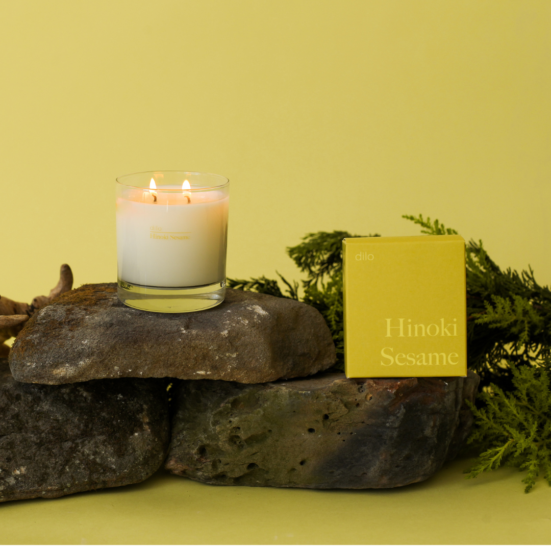Hinoki Sesame Candle, photo 3 of 5
