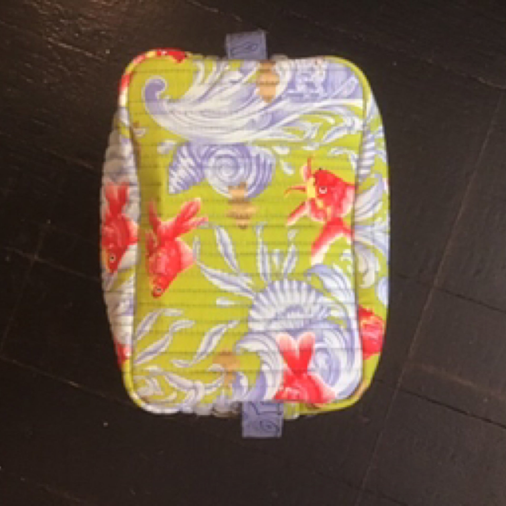 Koi fish cosmetic bag