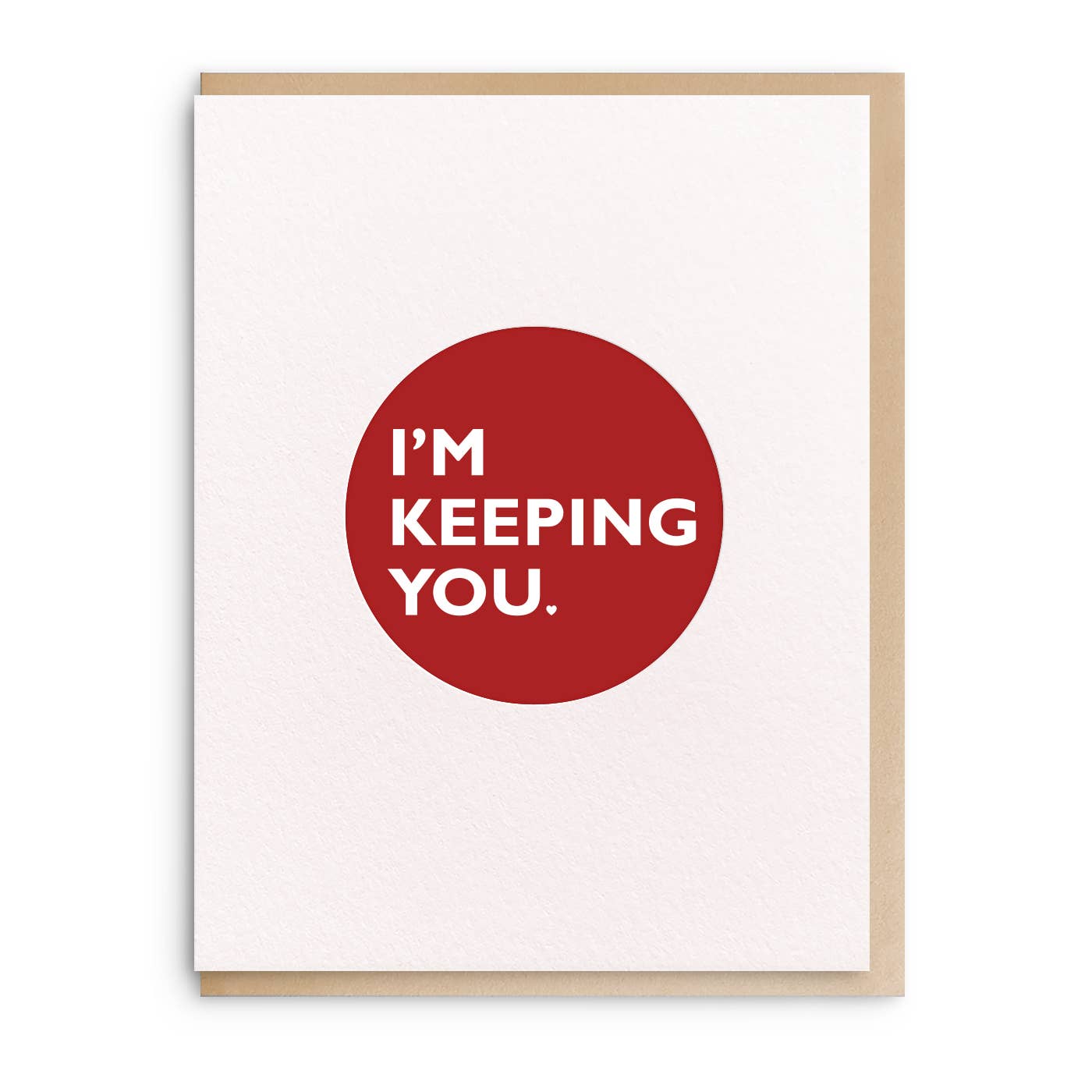 I'm Keeping You - Letterpress Card, photo 2 of 2