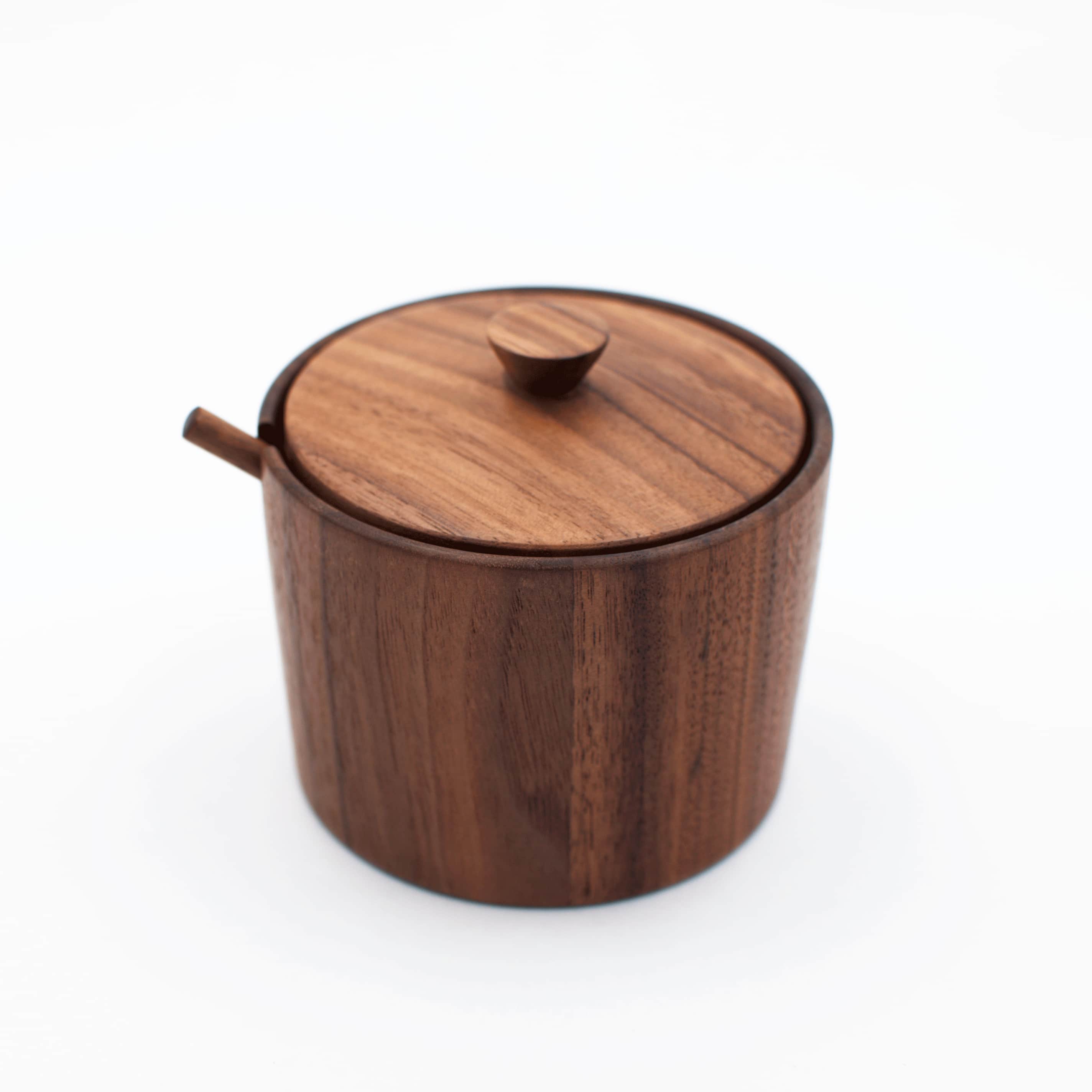Walnut Wood Salt Cellar, photo 1 of 3