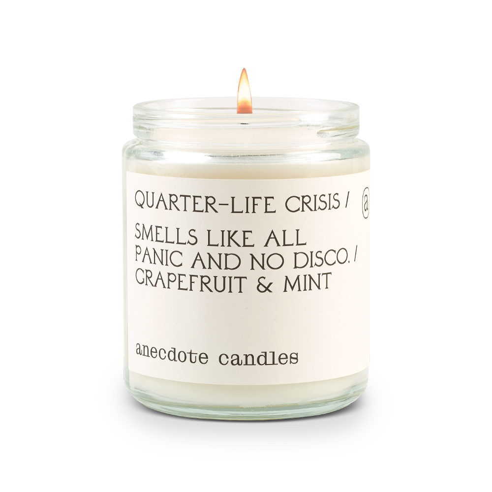 Quarter-life Crisis (Grapefruit & Mint) Candle: 7.8 oz Glass Jar, photo 5 of 8