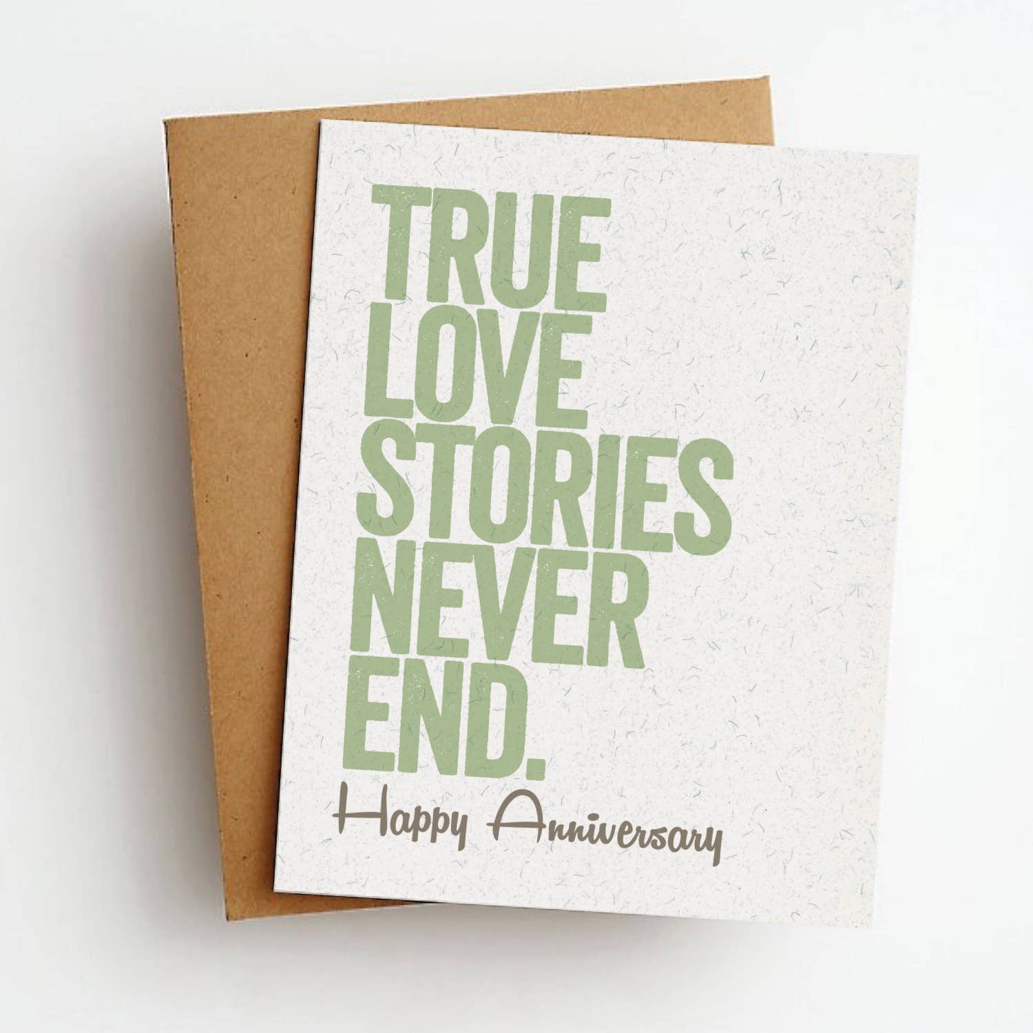 True Love Stories Anniversary Greeting Card
