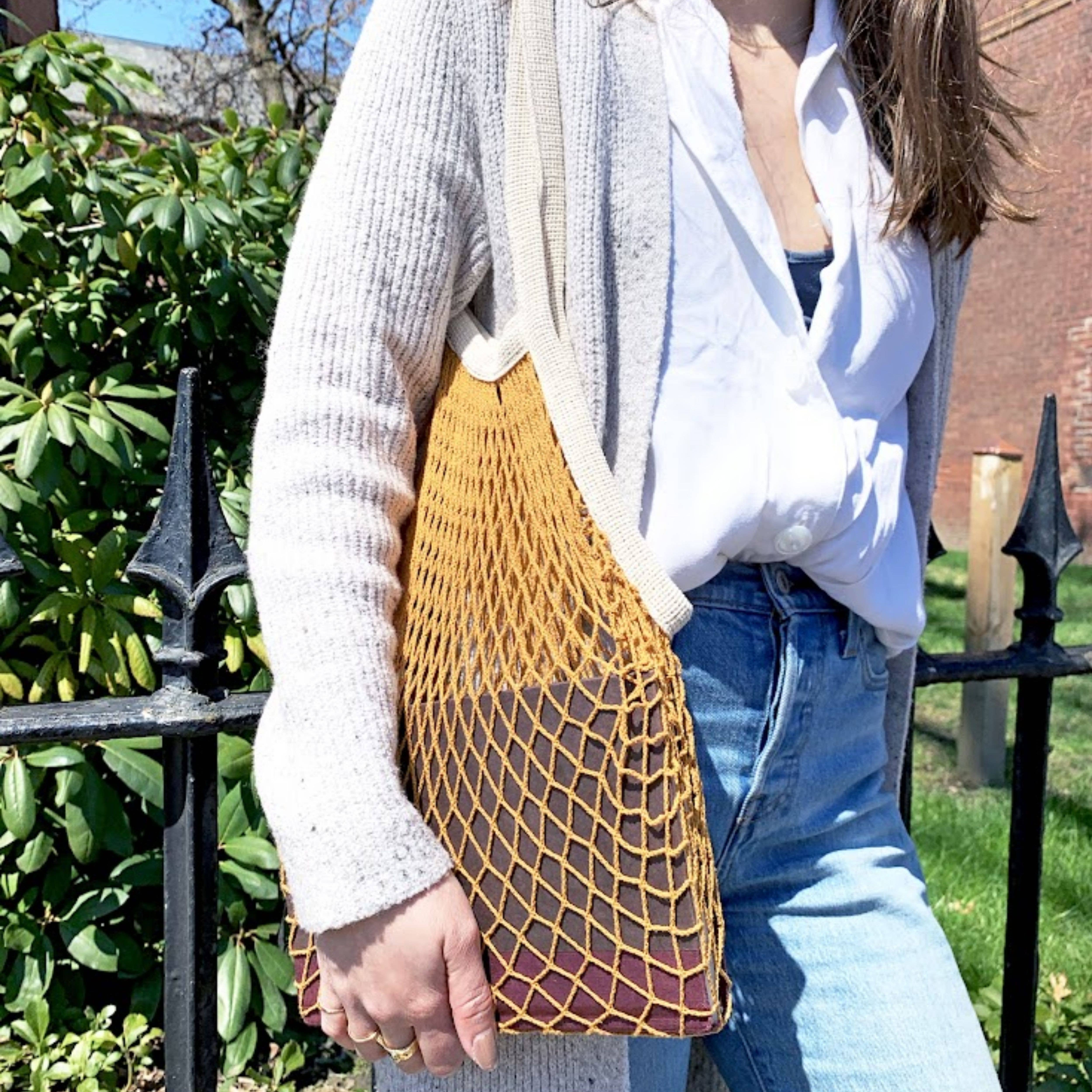 The french market bag no.2 in goldenrod: Goldenrod, photo 4 of 8