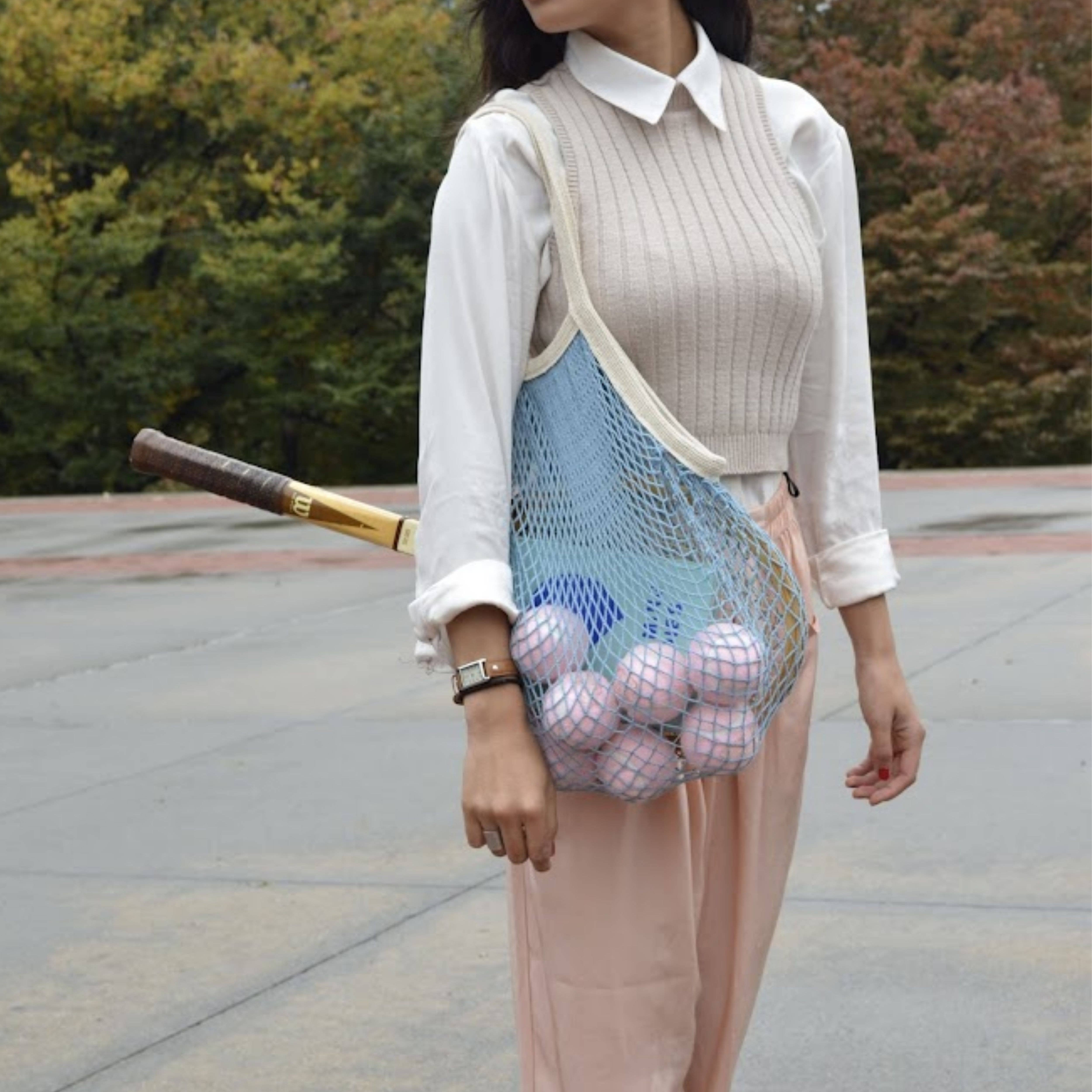 The french market bag no.2 in french blue: French blue, photo 3 of 8