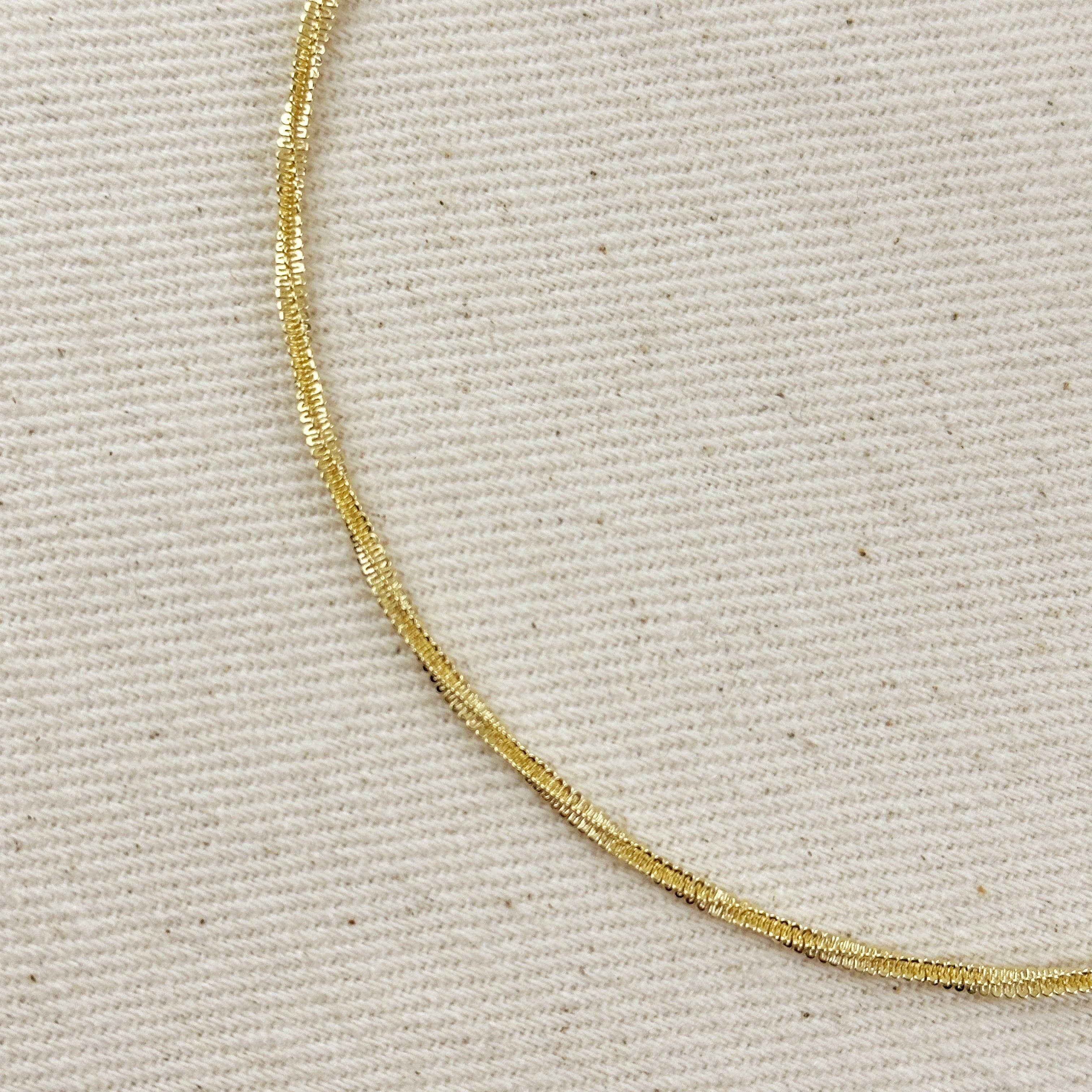 16” - 18K Gold Filled 2mm Square Rope Chain, photo 8 of 8