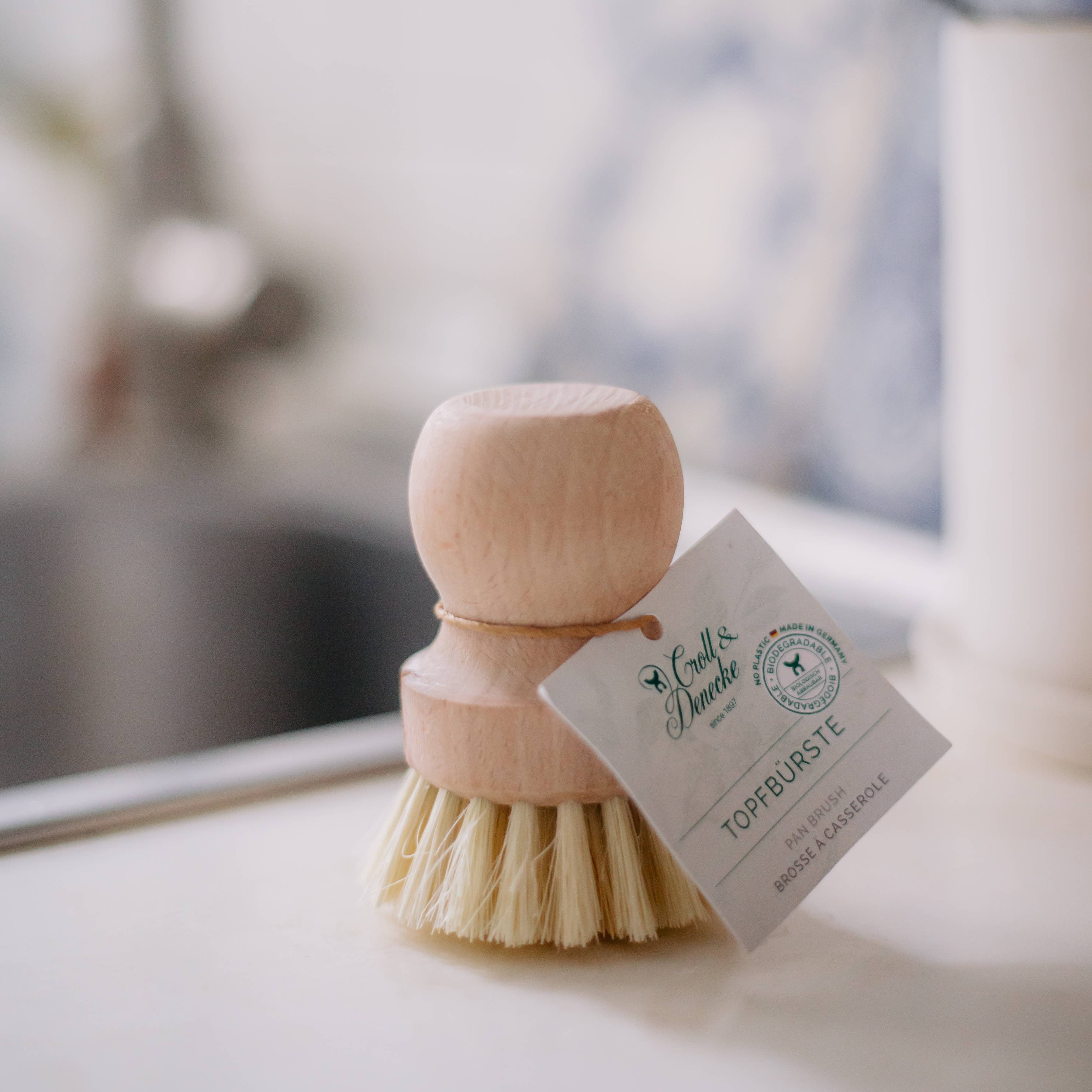 Pot brush natural dishwashing brush kitchen eco vegan soap, photo 4 of 6