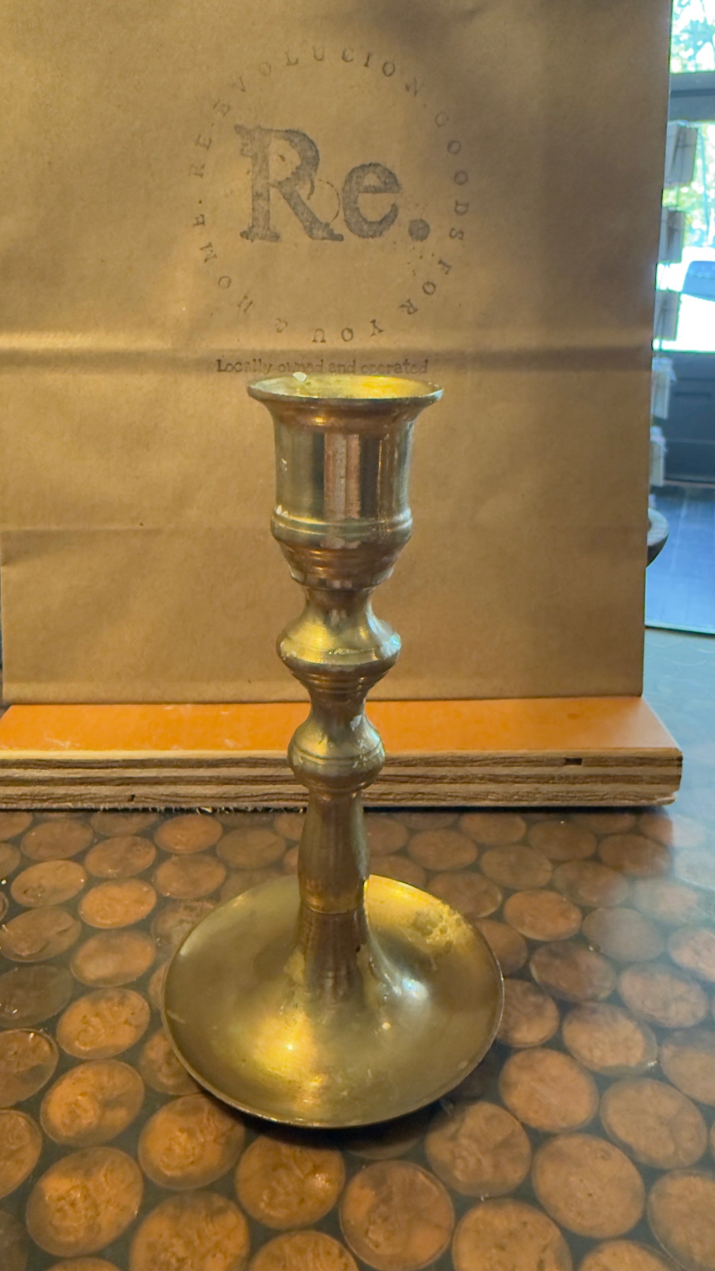 Small Brass Taper